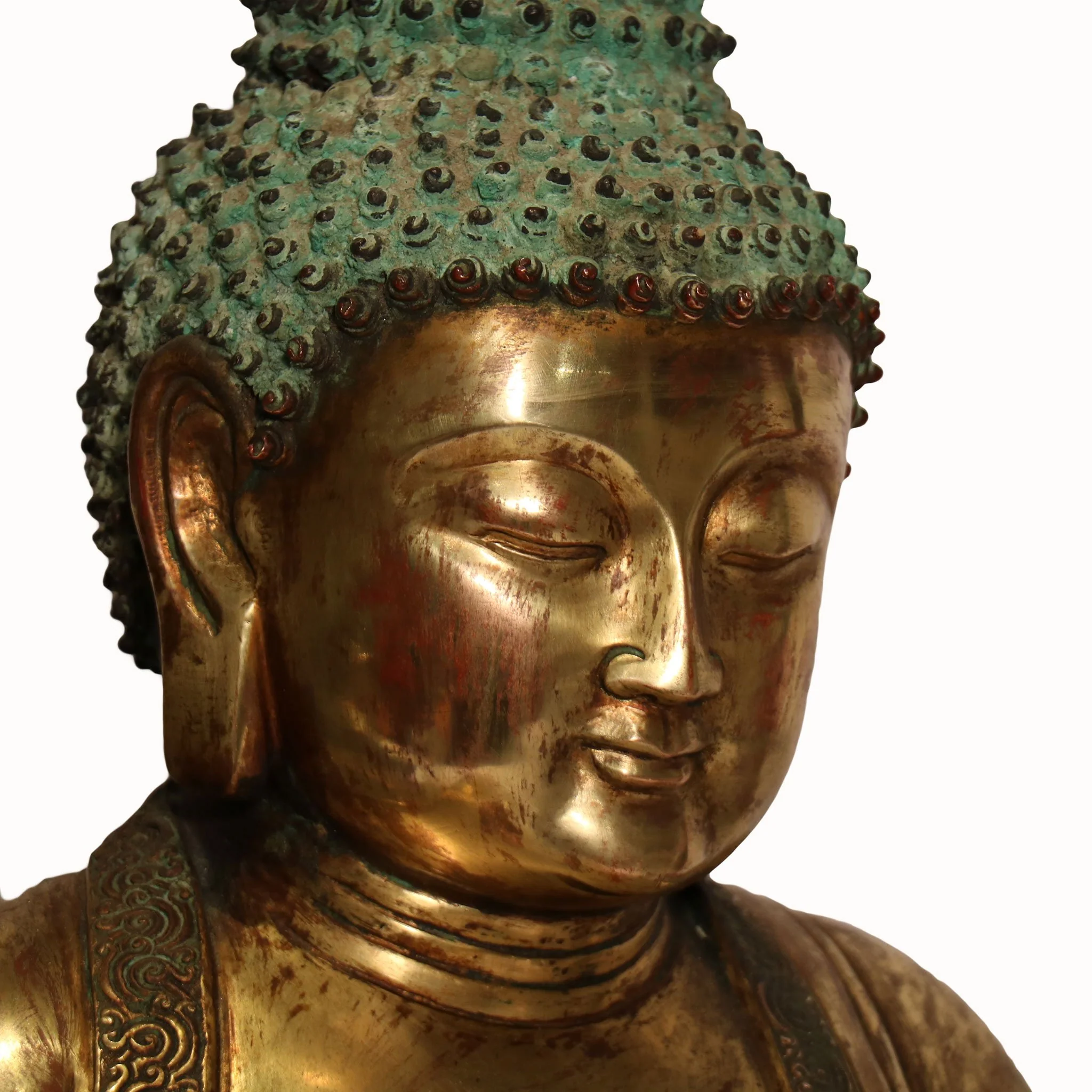 Bronze Shakyamuni Seated Buddha From Tibet - Ca 1910 - Image 2