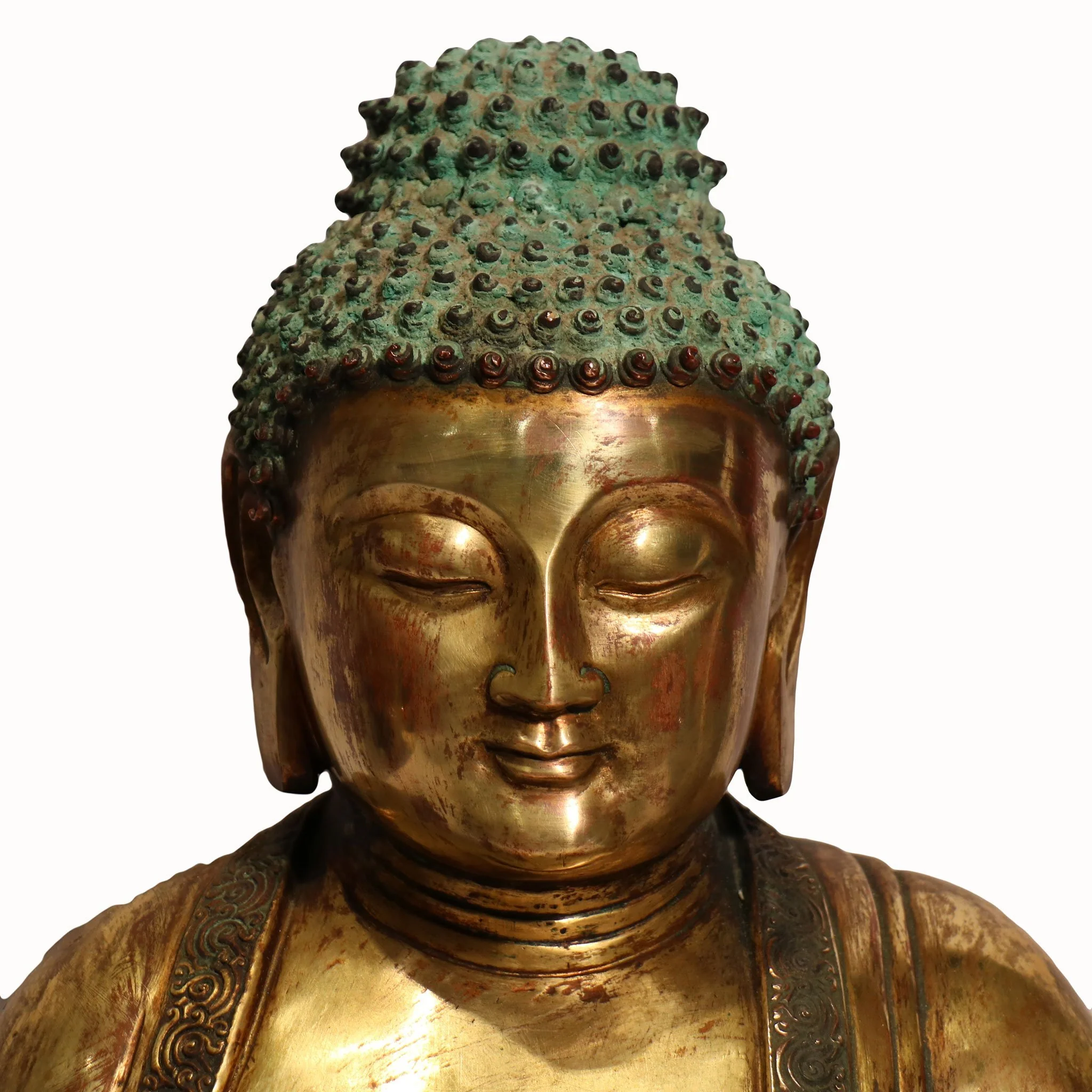 Bronze Shakyamuni Seated Buddha From Tibet - Ca 1910 - Image 3