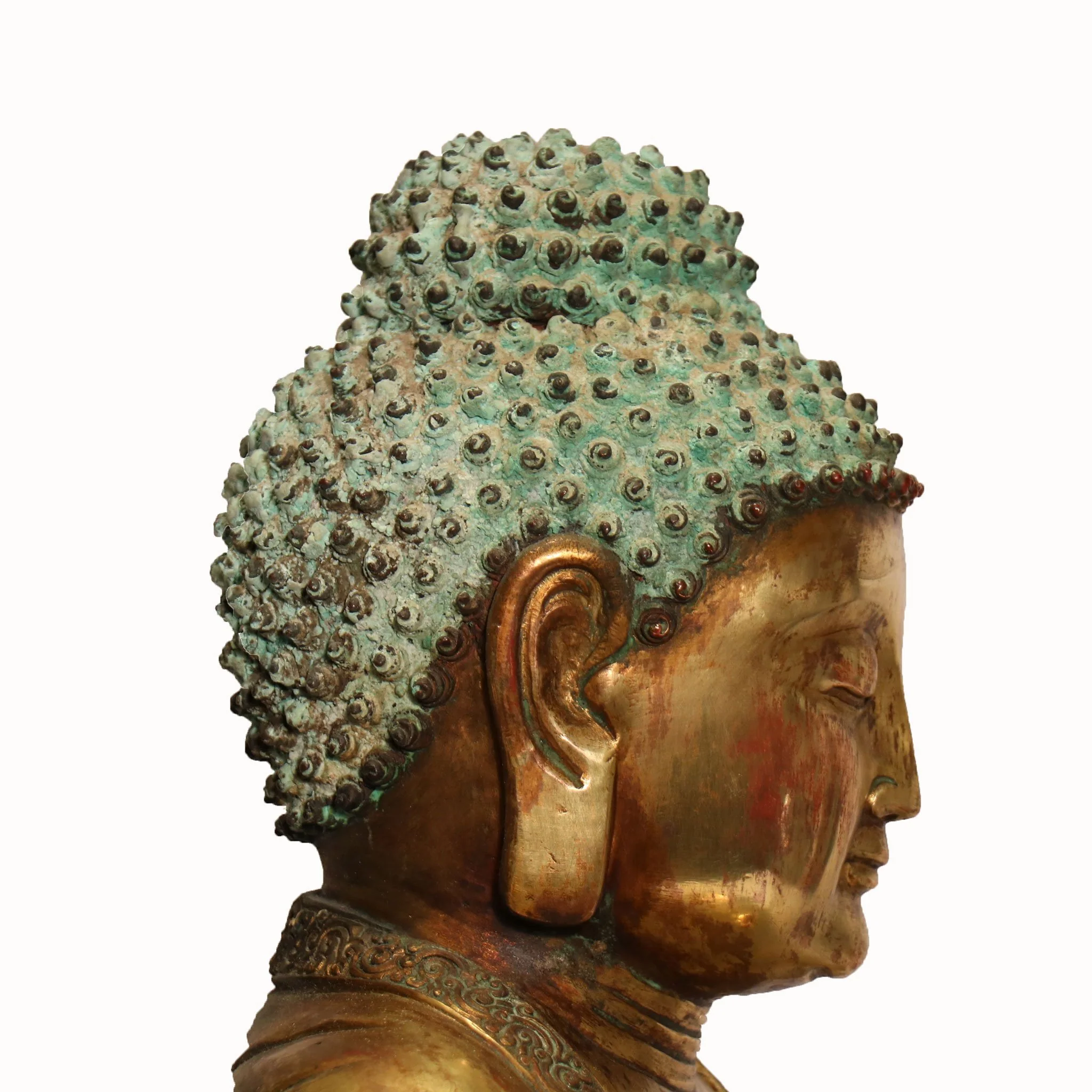 Bronze Shakyamuni Seated Buddha From Tibet - Ca 1910 - Image 4