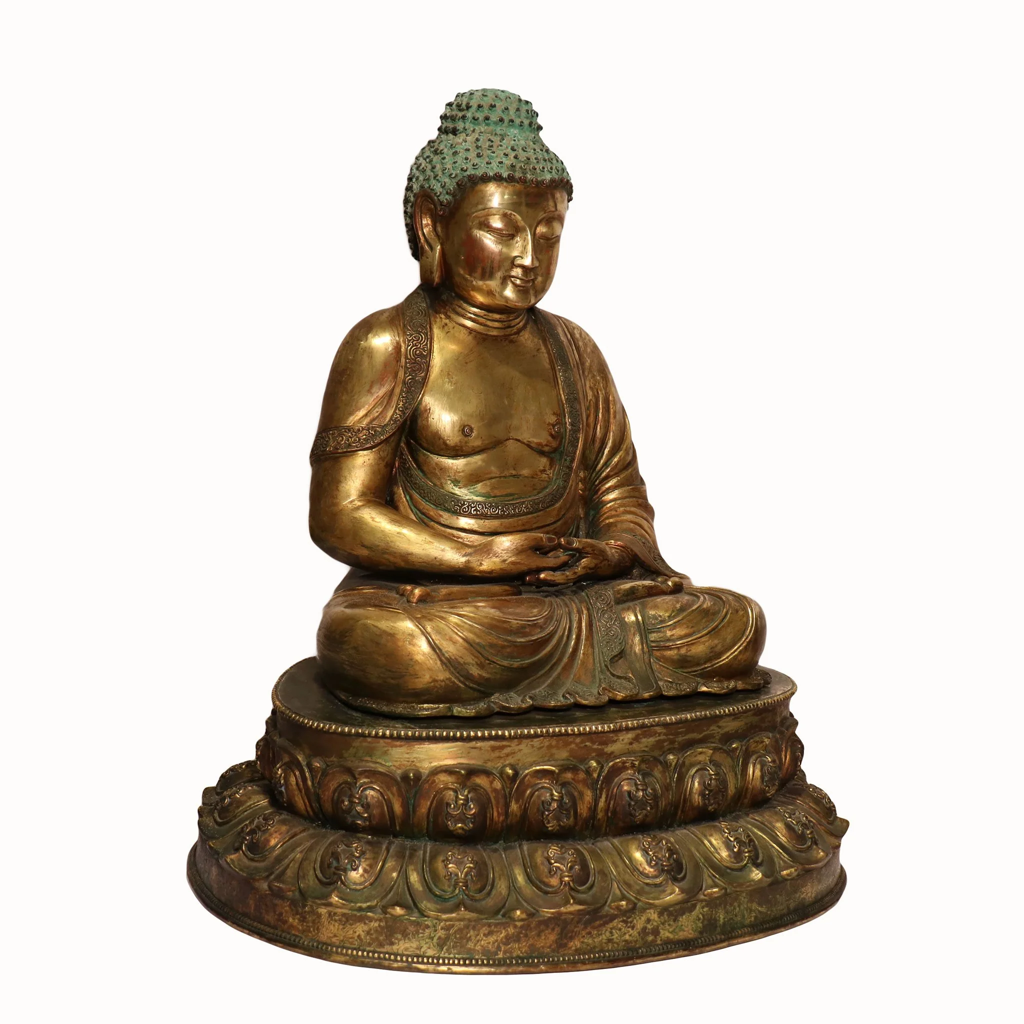 Bronze Shakyamuni Seated Buddha From Tibet - Ca 1910 - Image 5
