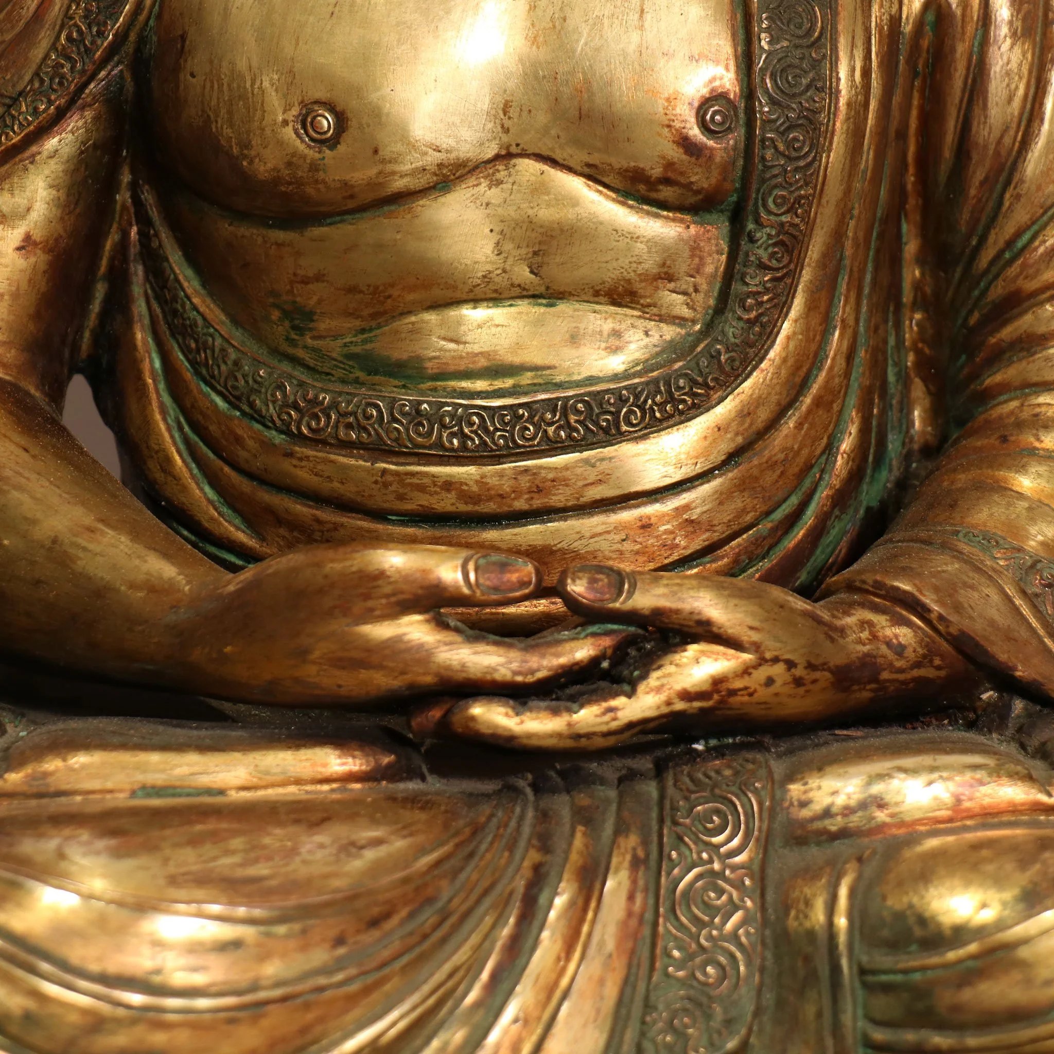 Bronze Shakyamuni Seated Buddha From Tibet - Ca 1910 - Image 7