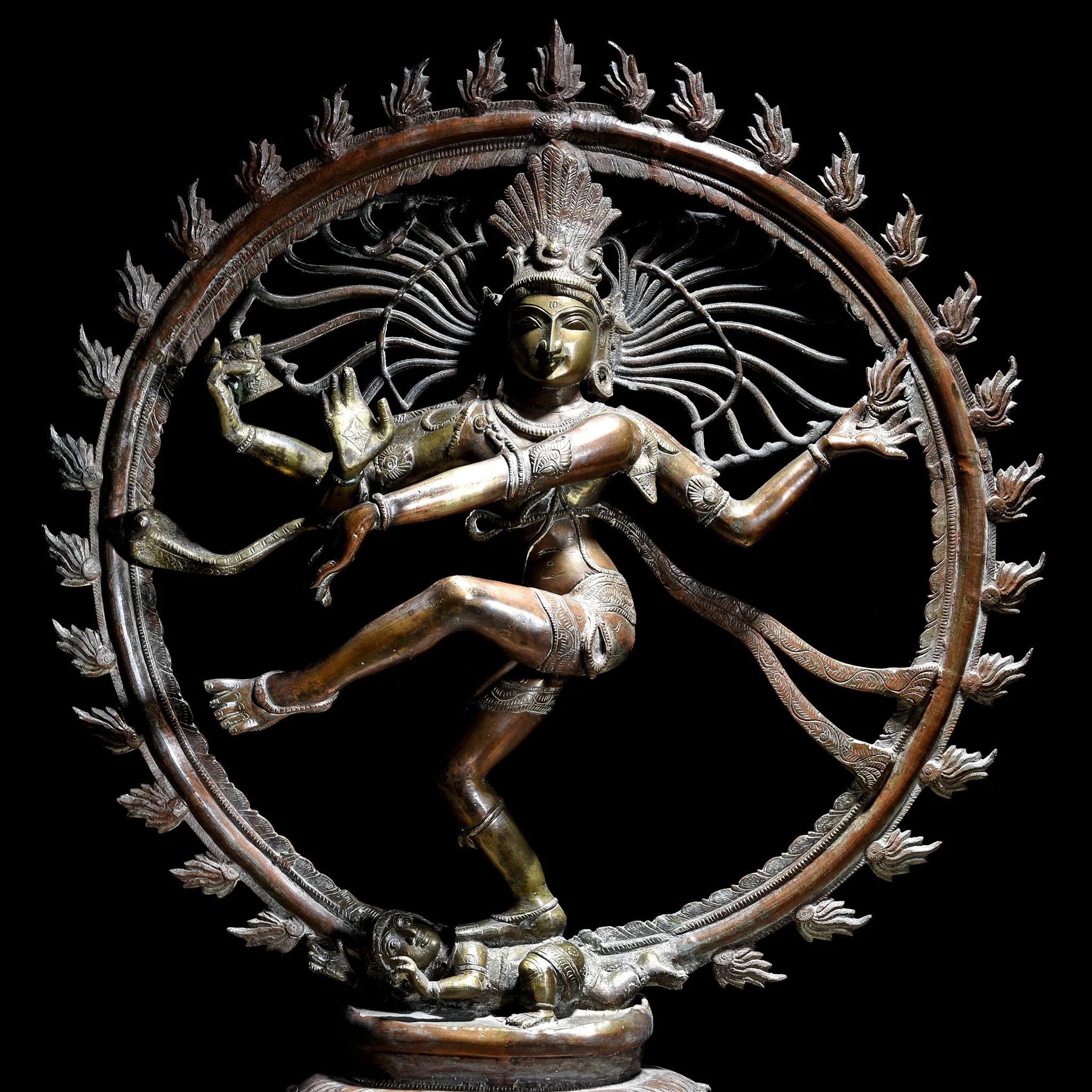 Bronze Shiva Nataraj Statue From South India - Early 20thC - Image 2