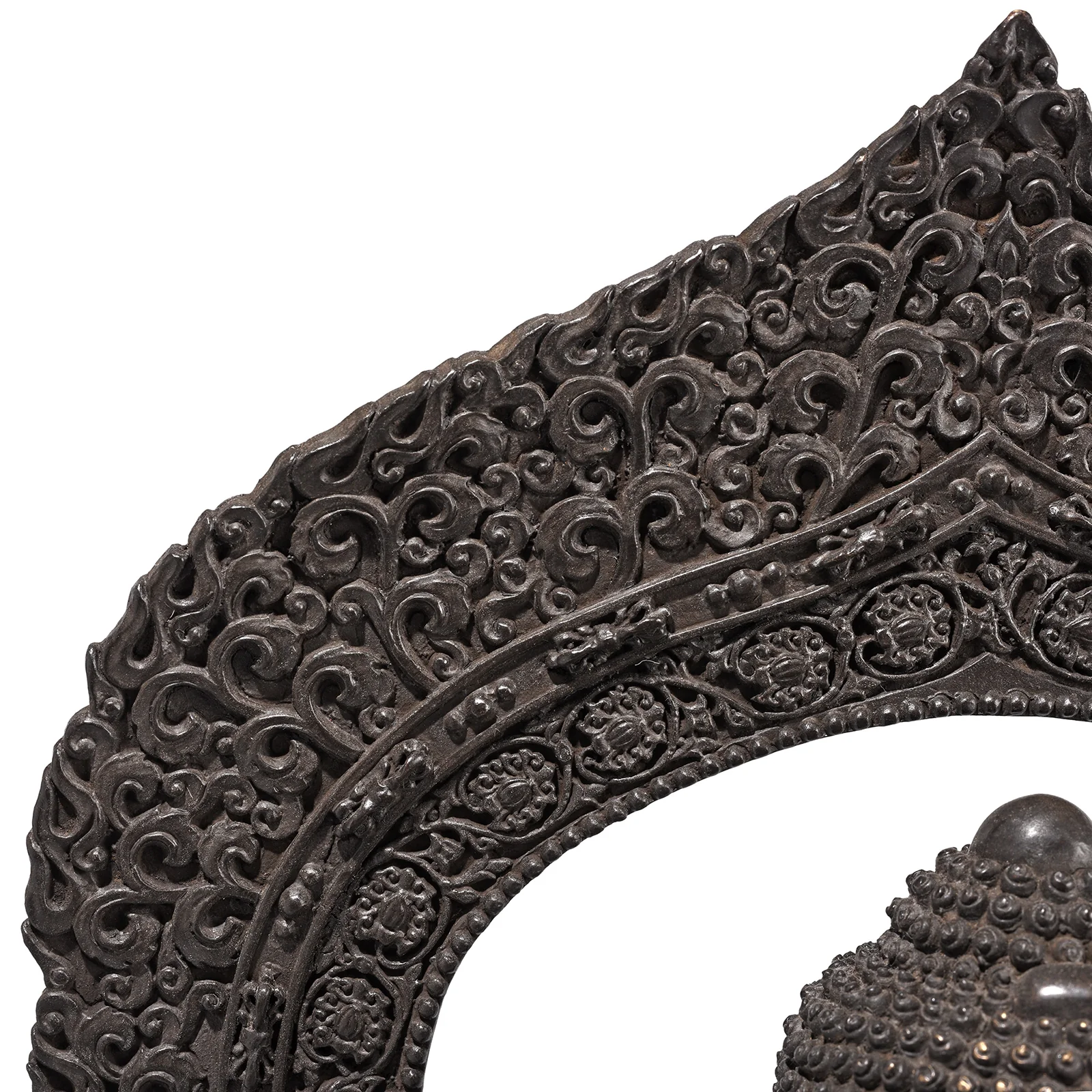 Bronze Sitting Buddha Statue - Bhumisparsha Mudra - Image 5