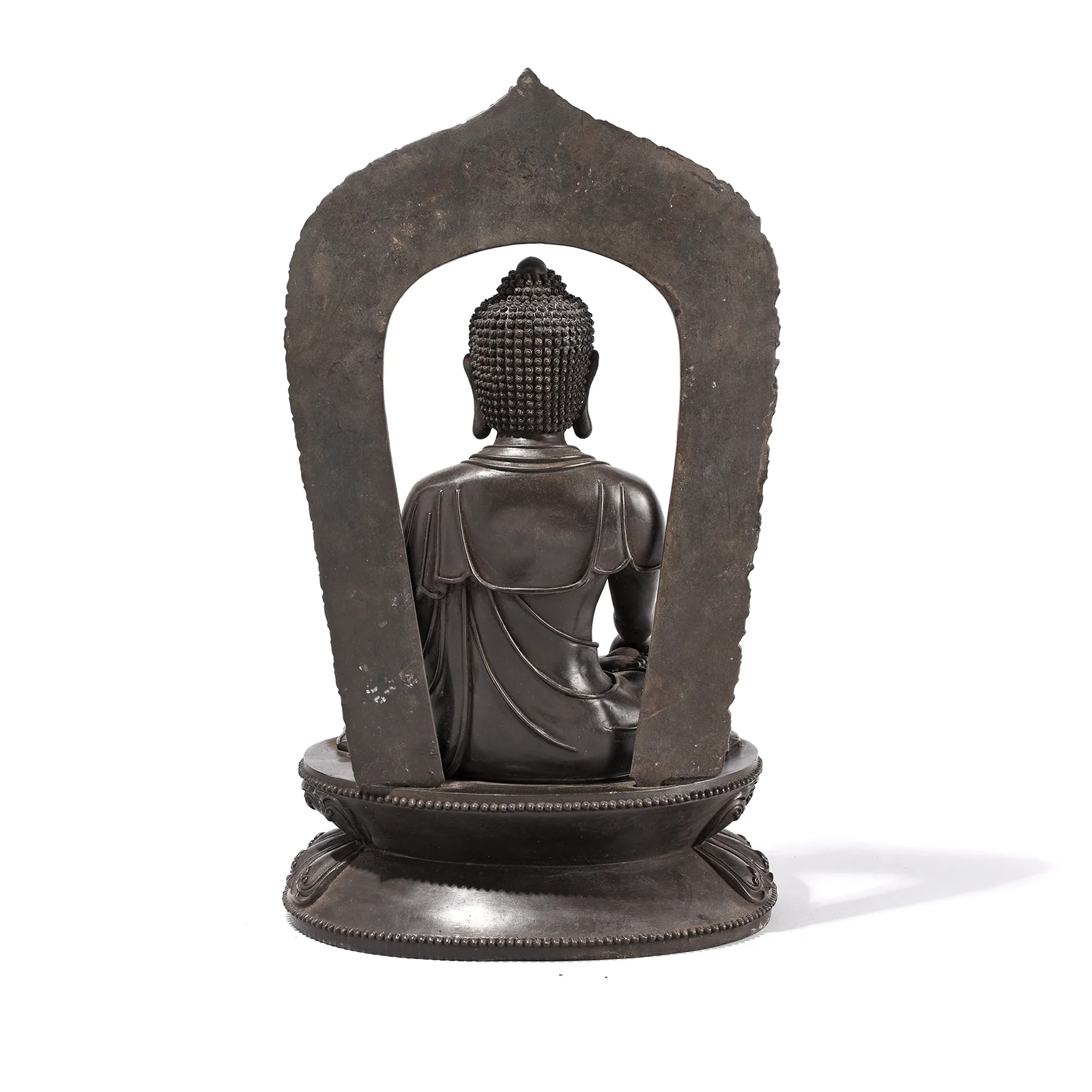 Bronze Sitting Buddha Statue - Bhumisparsha Mudra - Image 8