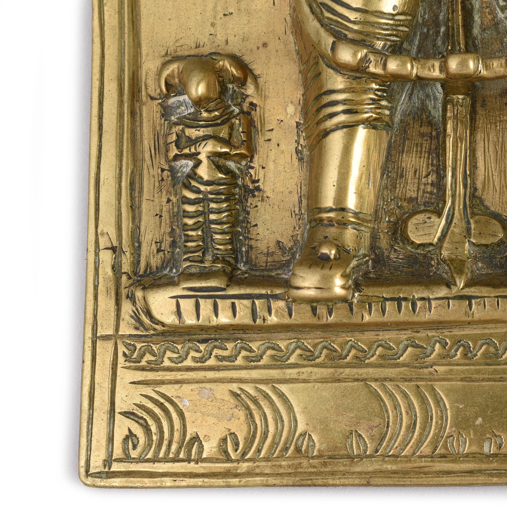Bronze Votive Panel Of Virabhadra From Deccan - 19th Century - Image 5