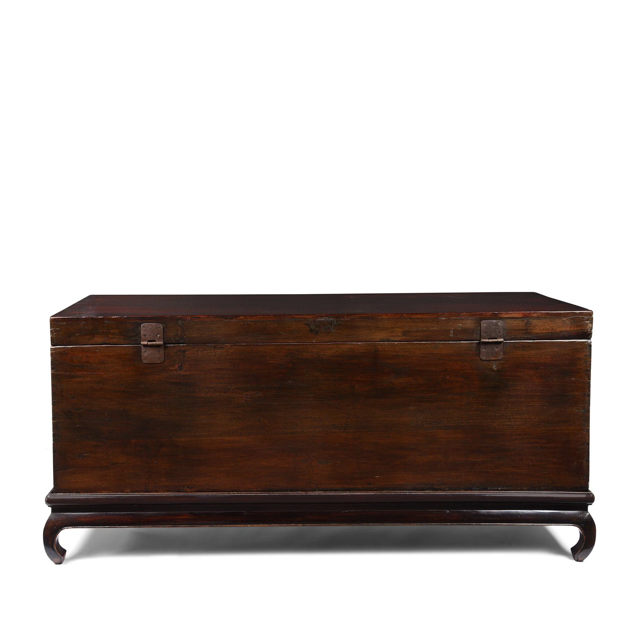 Large Burgundy Lacquer Chinese Chest - 19thC - Image 9