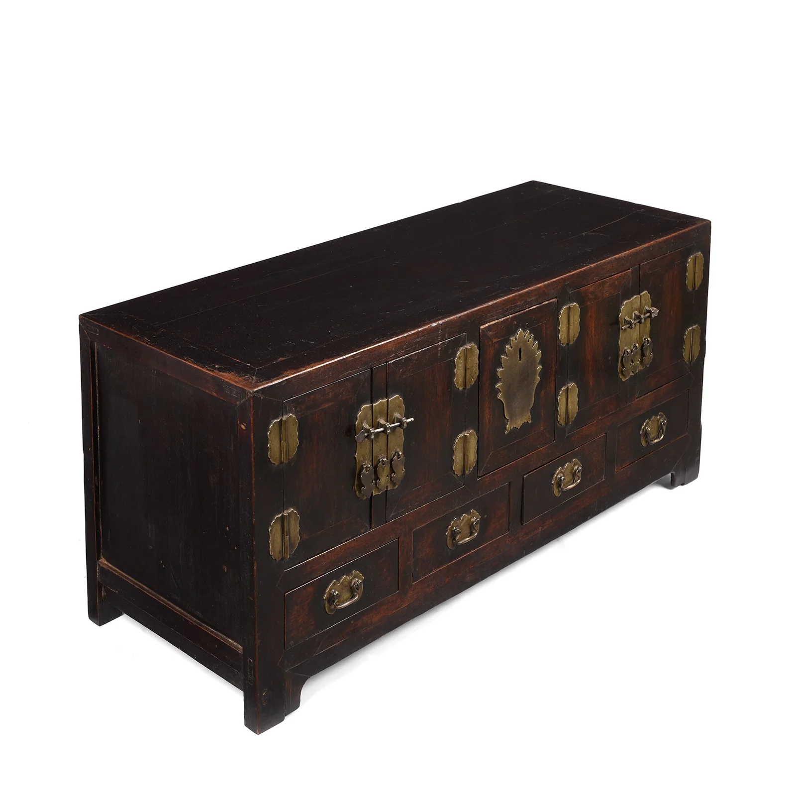 Burgundy Lacquer Kang Table From Tianjin - 19th Century - Image 3