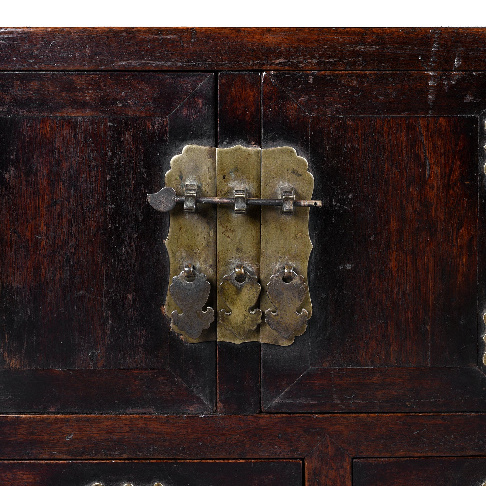 Burgundy Lacquer Kang Table From Tianjin - 19th Century - Image 5