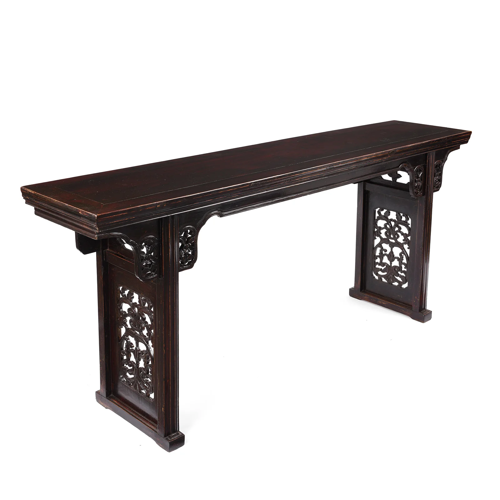 Burgundy Lacquered Chinese Altar Table - Ca 1900 - Image 3