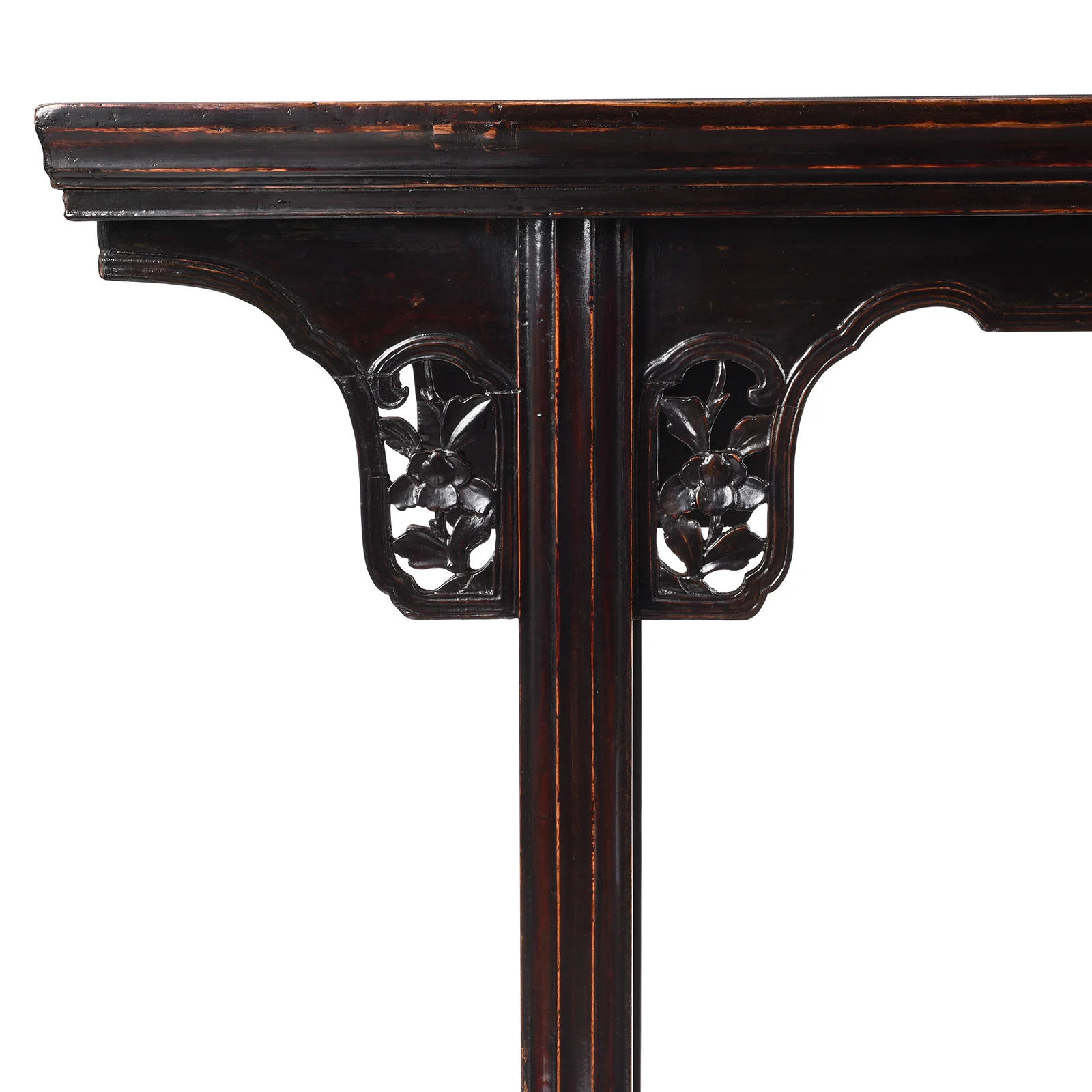 Burgundy Lacquered Chinese Altar Table - Ca 1900 - Image 4