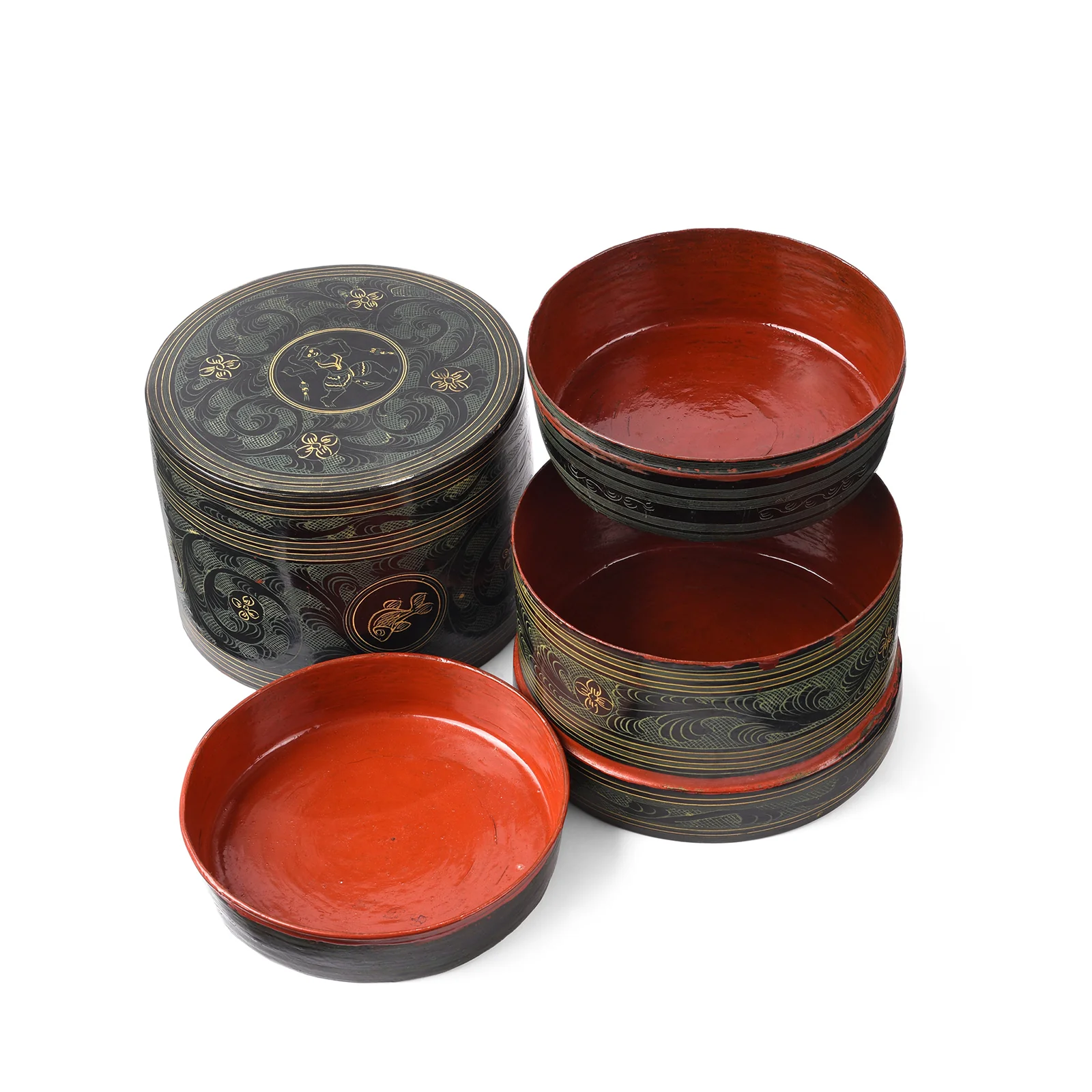Burmese Green Yun Ware Betel Box - Ca 1920 - Image 2