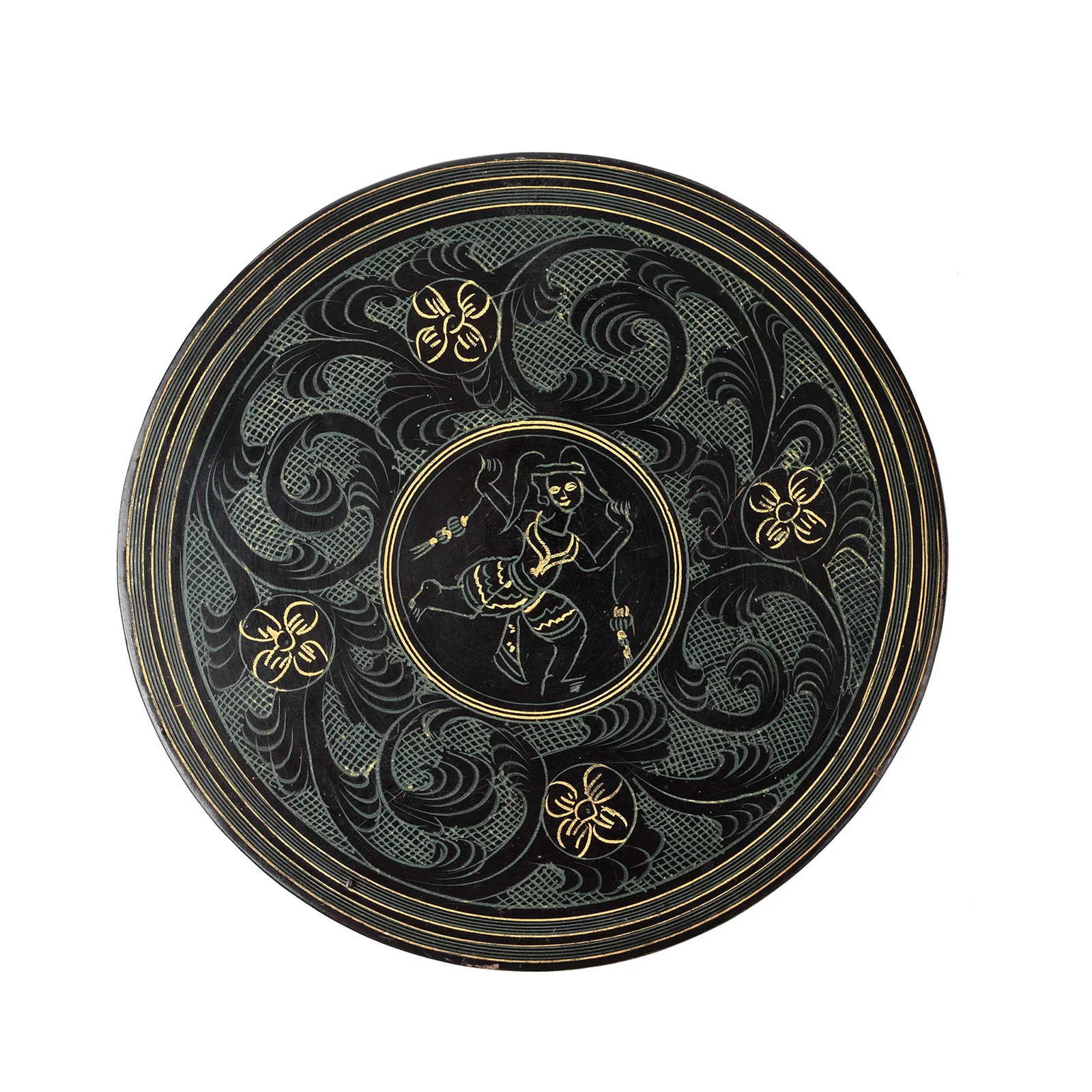 Burmese Green Yun Ware Betel Box - Ca 1920 - Image 3
