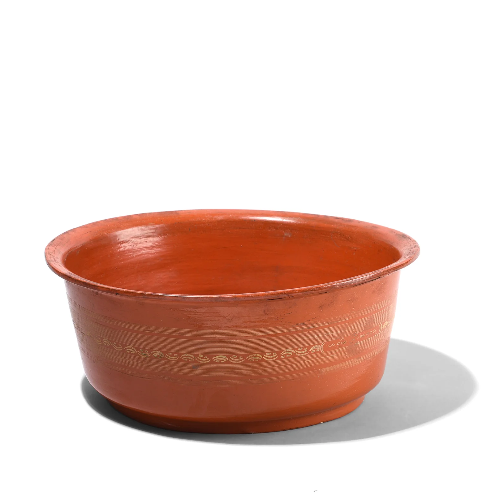 Burmese Red Lacquer Bowl - Ca 1920 - Image 3