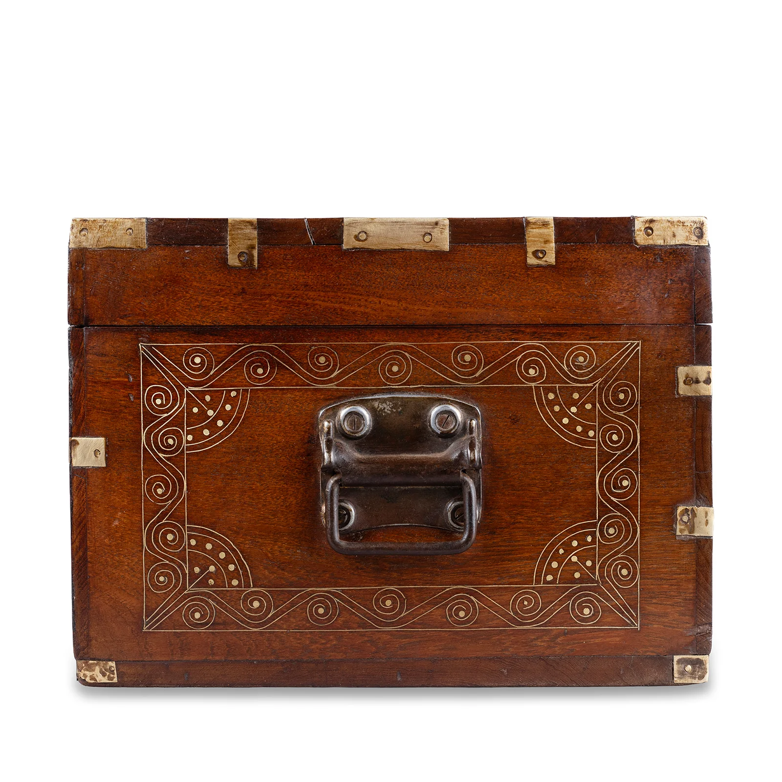 Brass Bound Mandalay Dowry Box From Burma - 1900 - Image 12