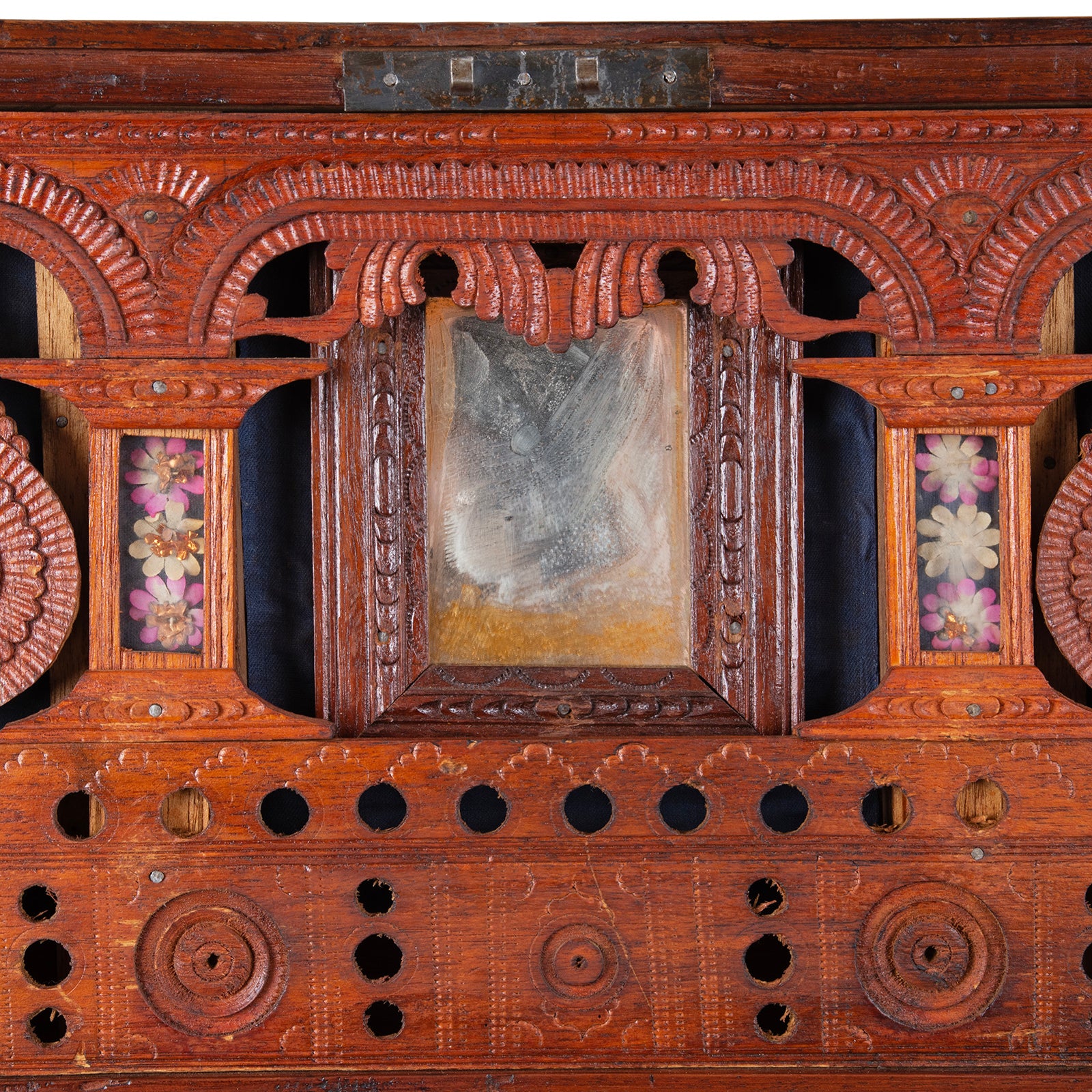 Brass Bound Mandalay Dowry Box From Burma - 1900 - Image 8
