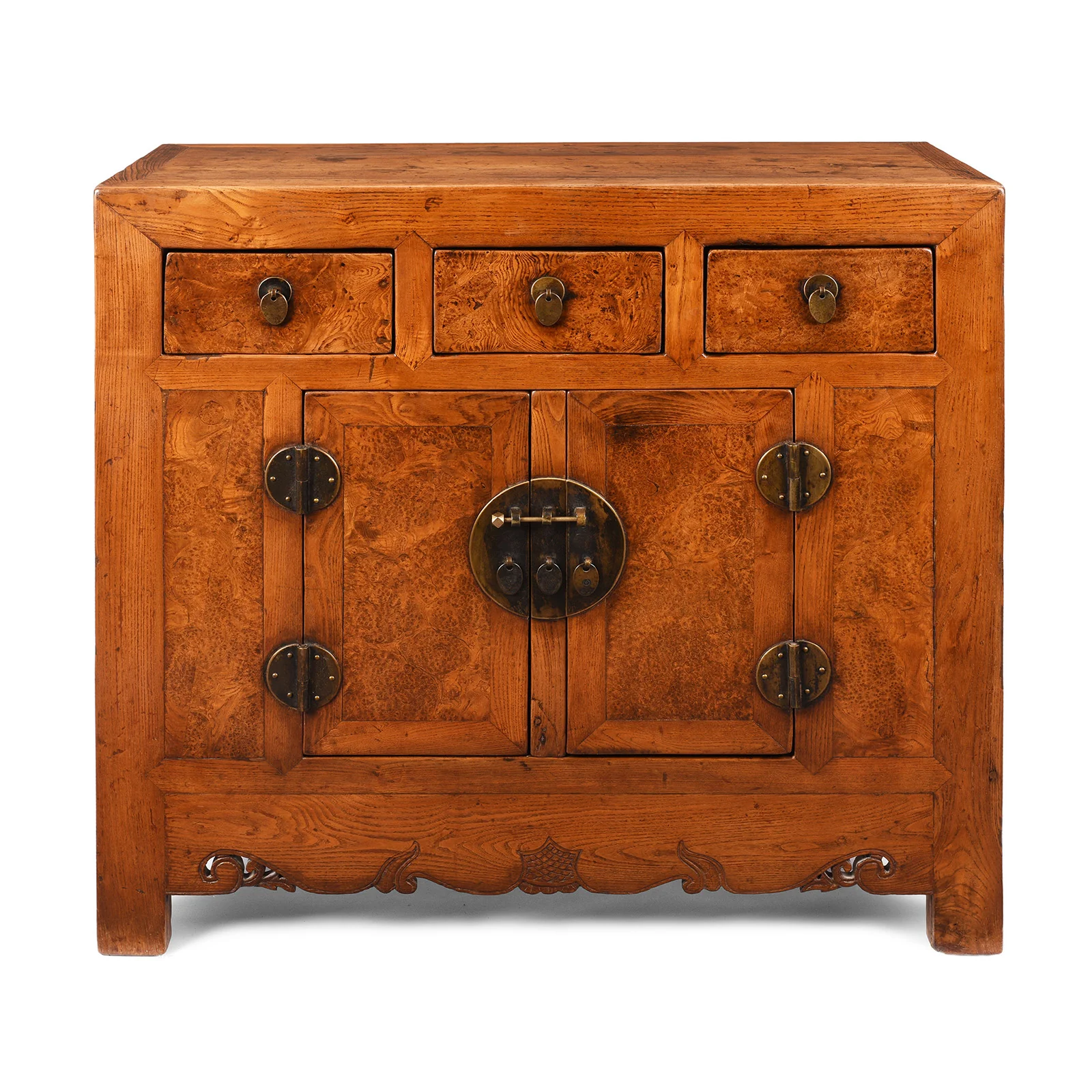 Burr Elm Tianjin Sideboard - 19th Century - Image 2
