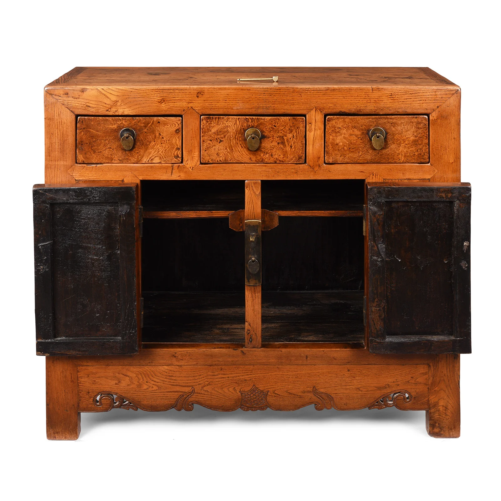 Burr Elm Tianjin Sideboard - 19th Century - Image 5