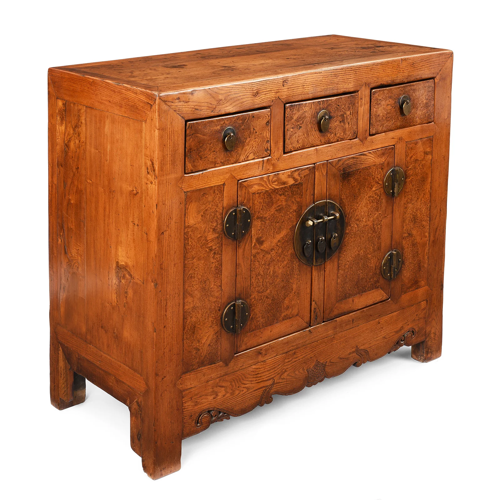 Burr Elm Tianjin Sideboard - 19th Century - Image 6
