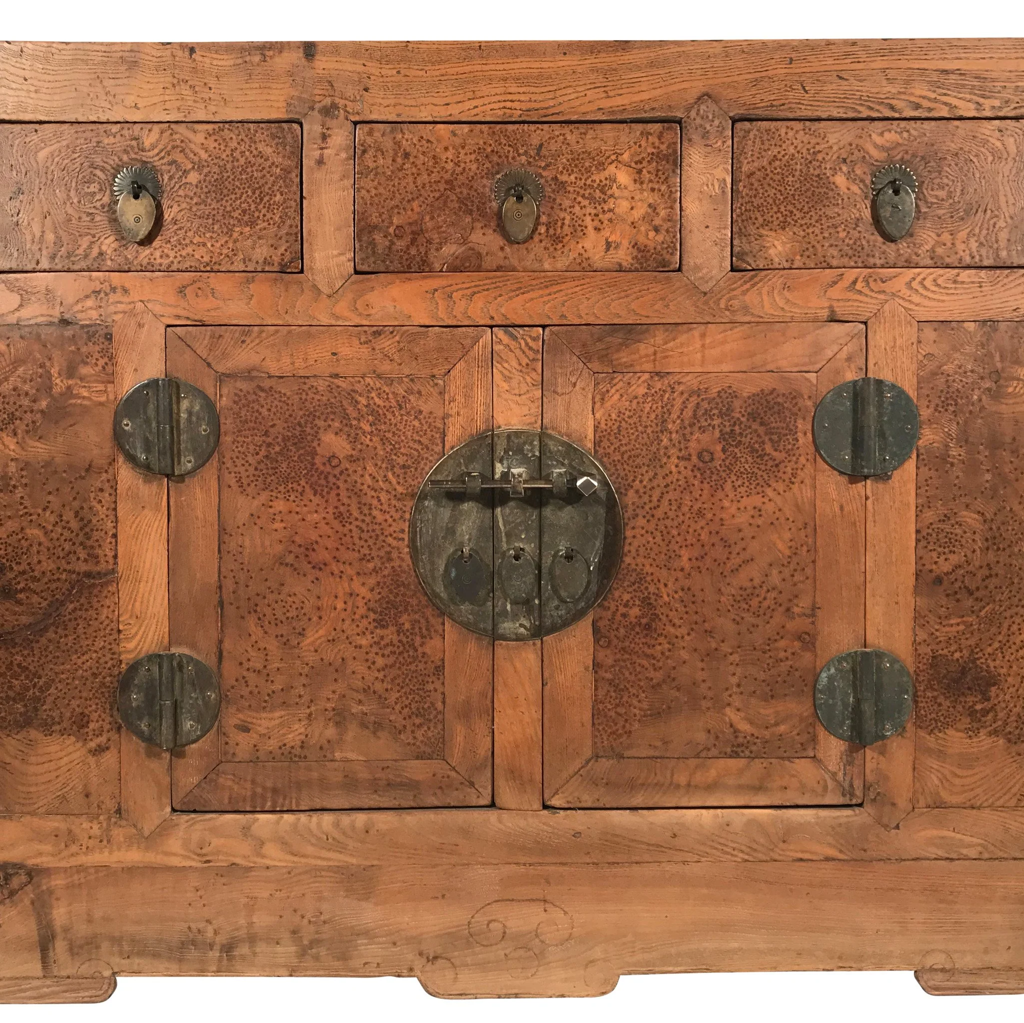 Burr Elm Chinese Sideboard From Tianjin - 19thC - Image 2