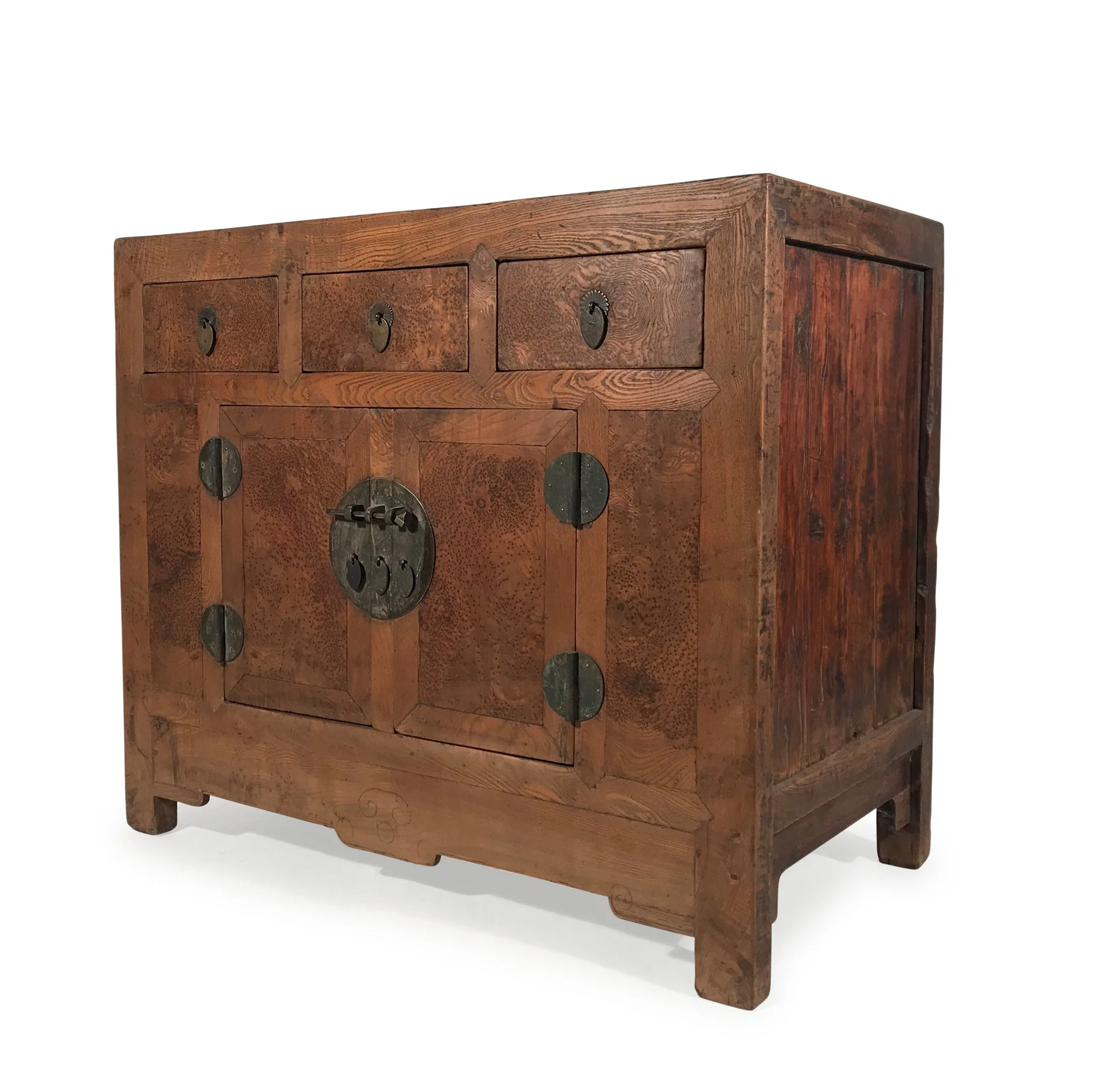 Burr Elm Chinese Sideboard From Tianjin - 19thC - Image 3
