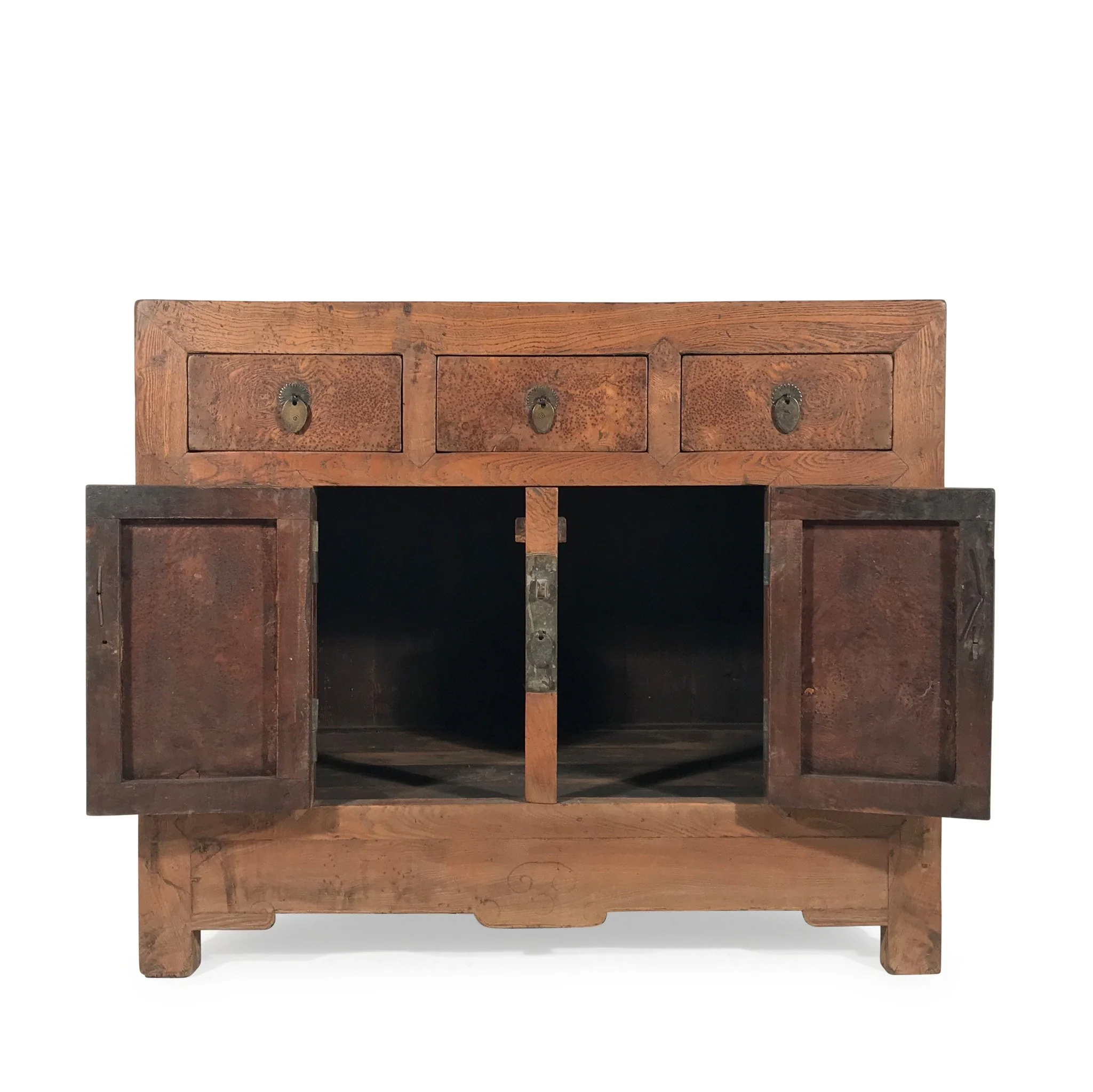 Burr Elm Chinese Sideboard From Tianjin - 19thC - Image 4