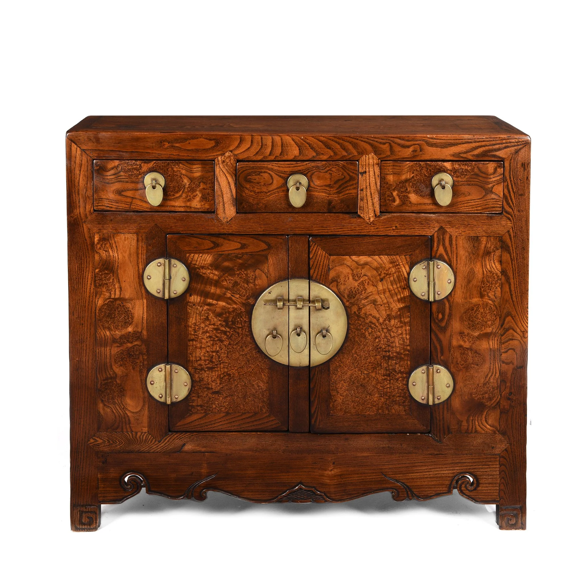 Burr Elm Tianjin Sideboard - 19thC