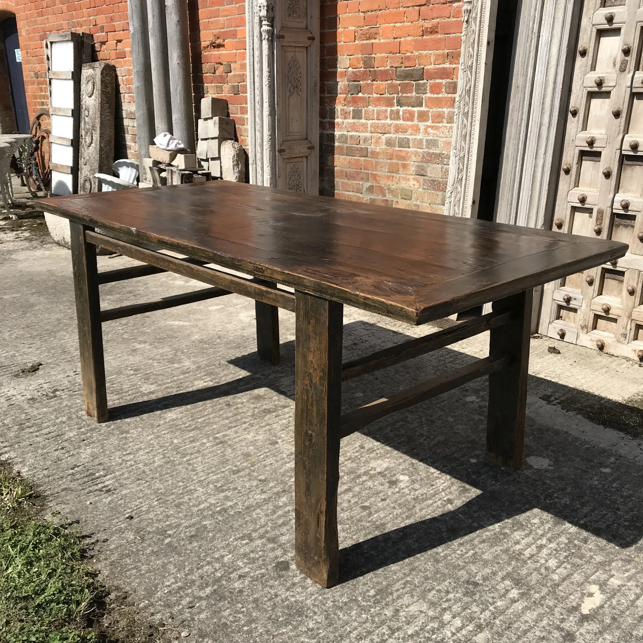 Chinese Farmhouse 6 Seater Kitchen Table - 19thC - Image 4