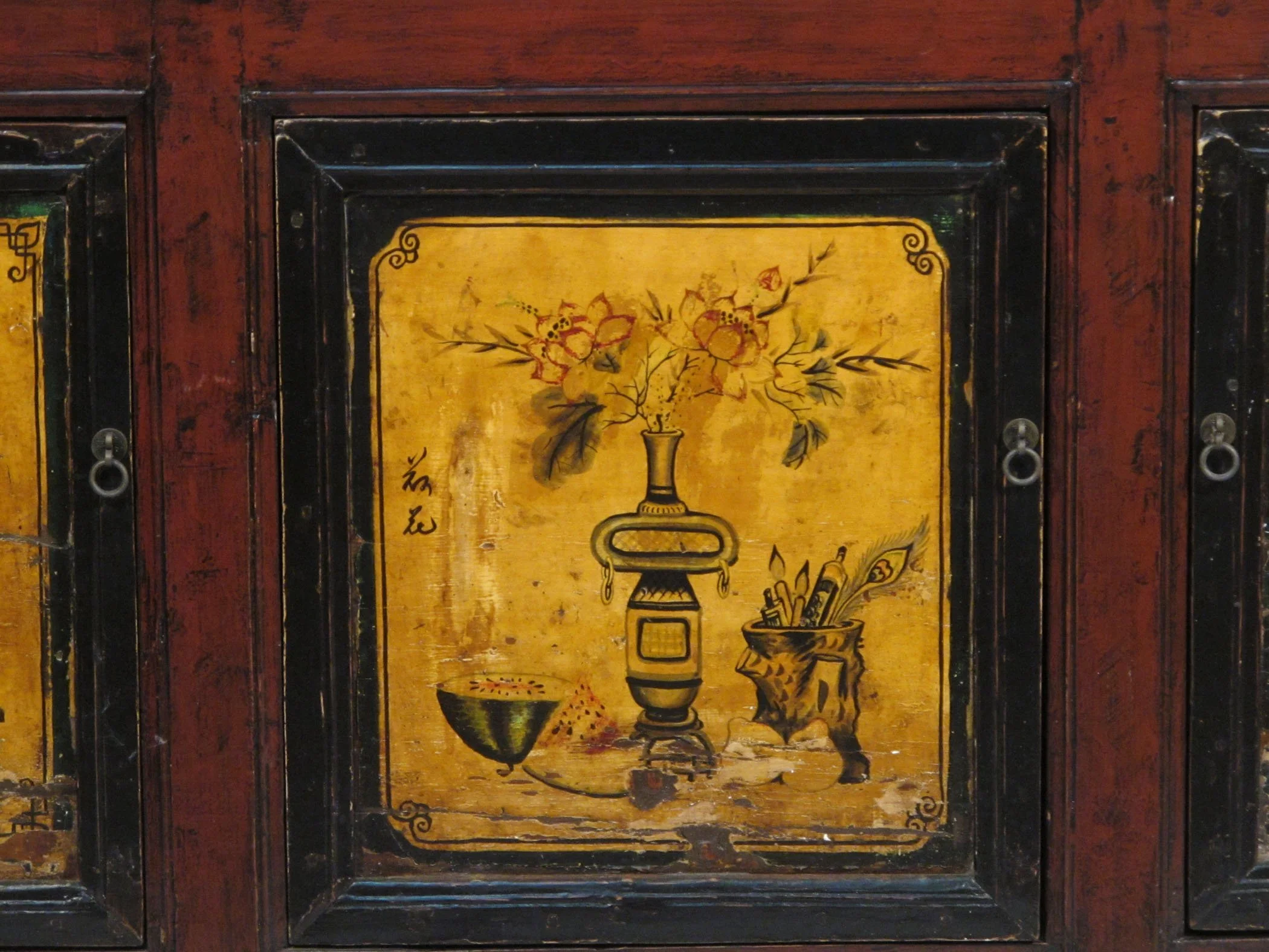 Painted Sideboard From Mongolia - 19thC - Image 3