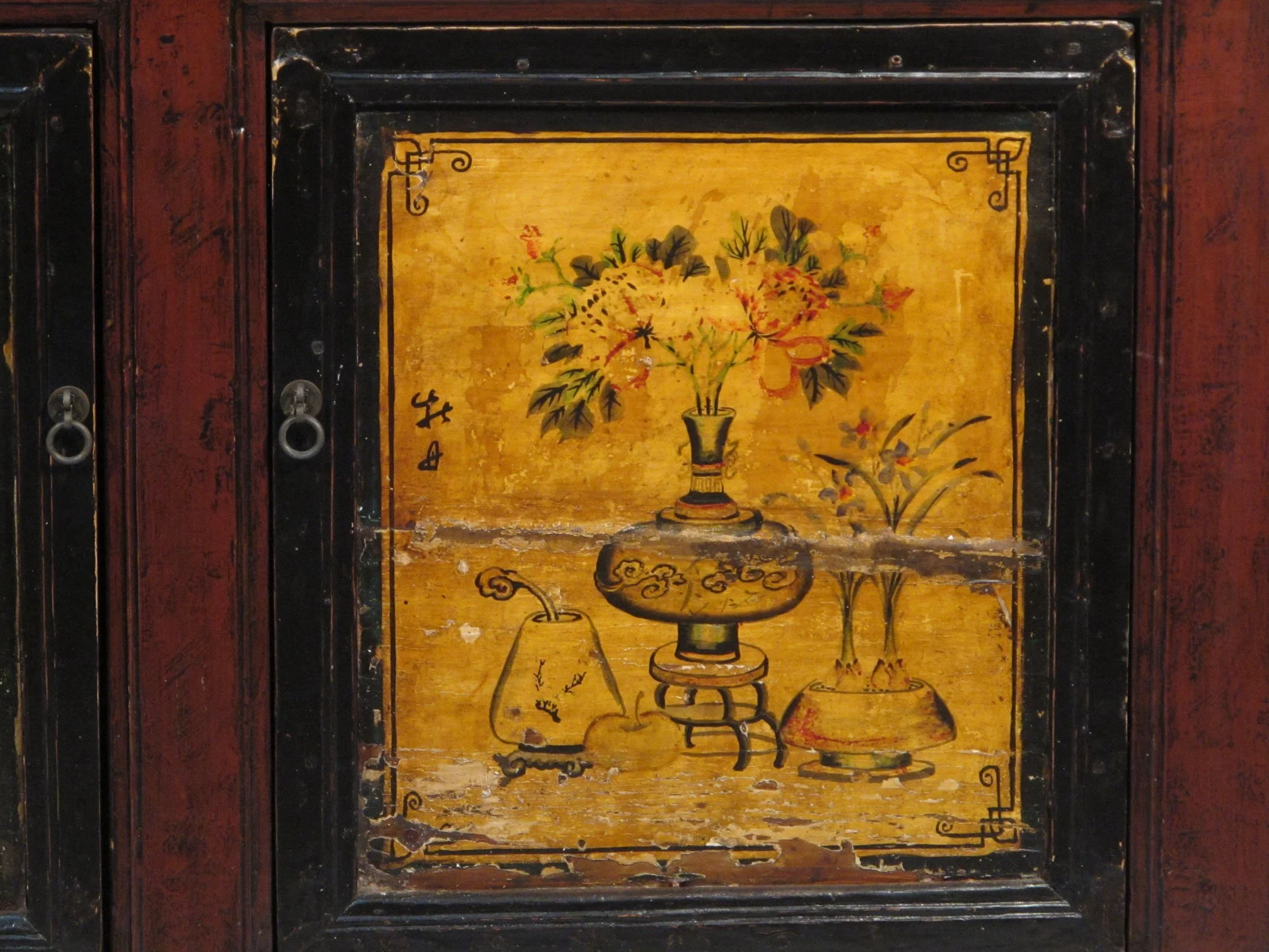 Painted Sideboard From Mongolia - 19thC - Image 5