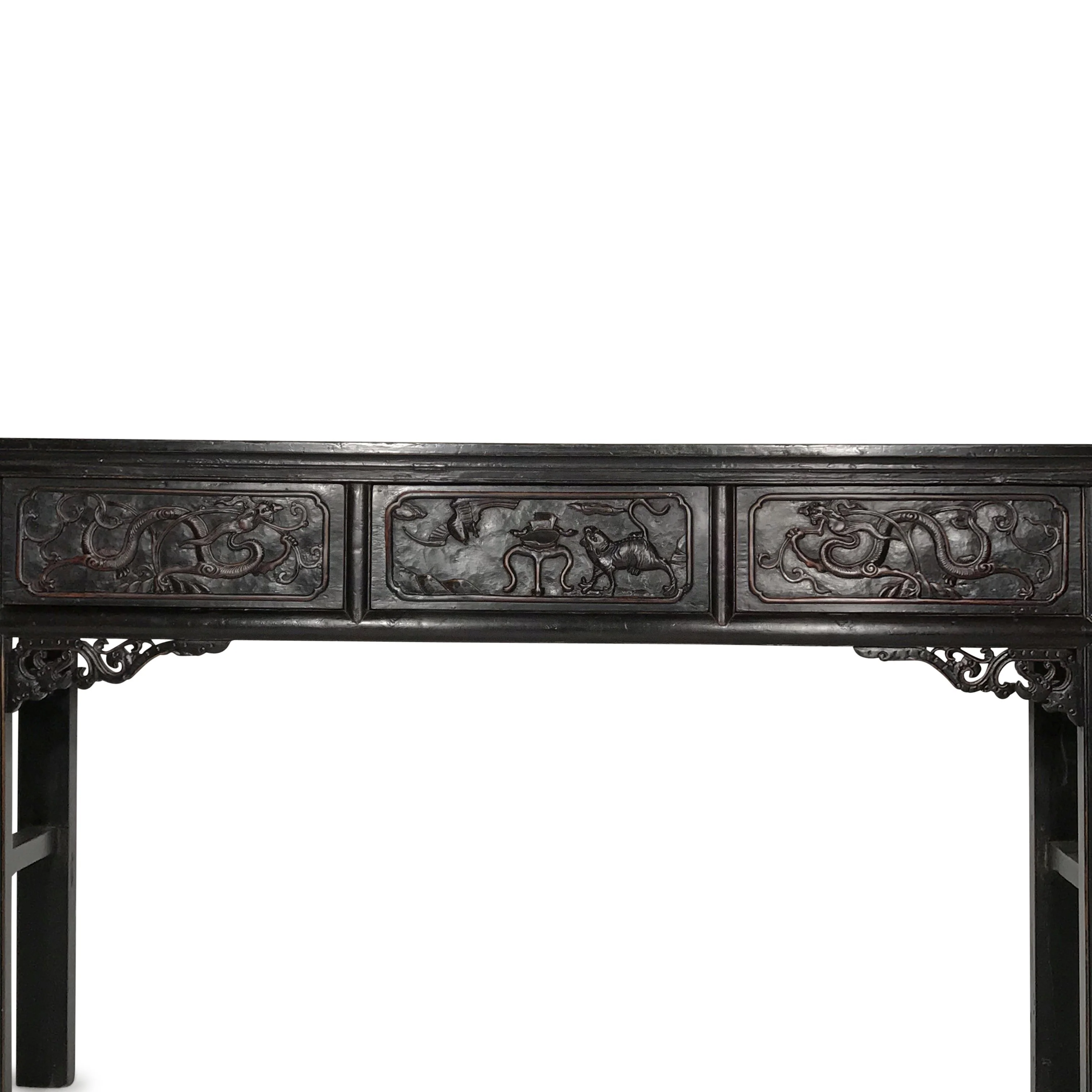 Black Lacquer Altar Table from Shandong - 19thC - Image 4