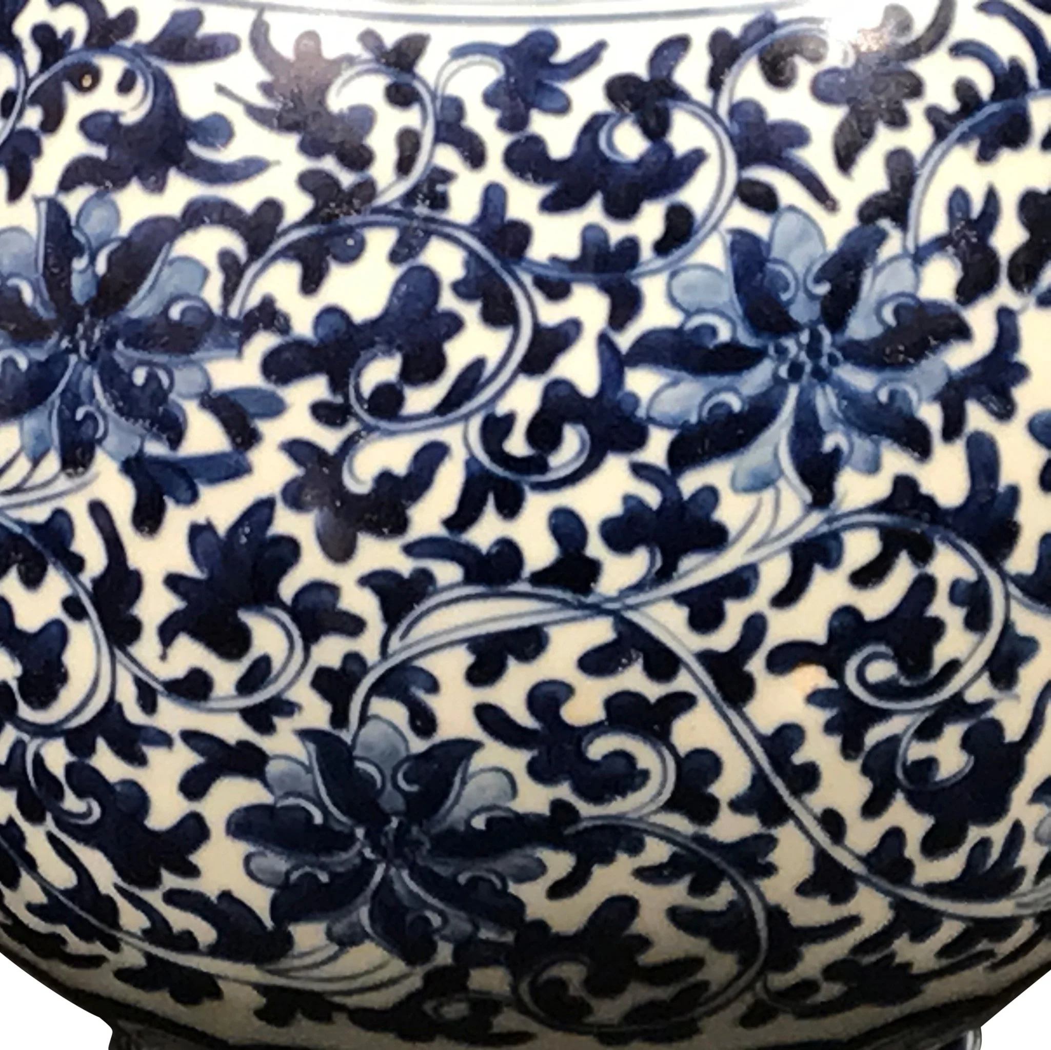 Blue & White Porcelain Trumpet Vase - Image 2