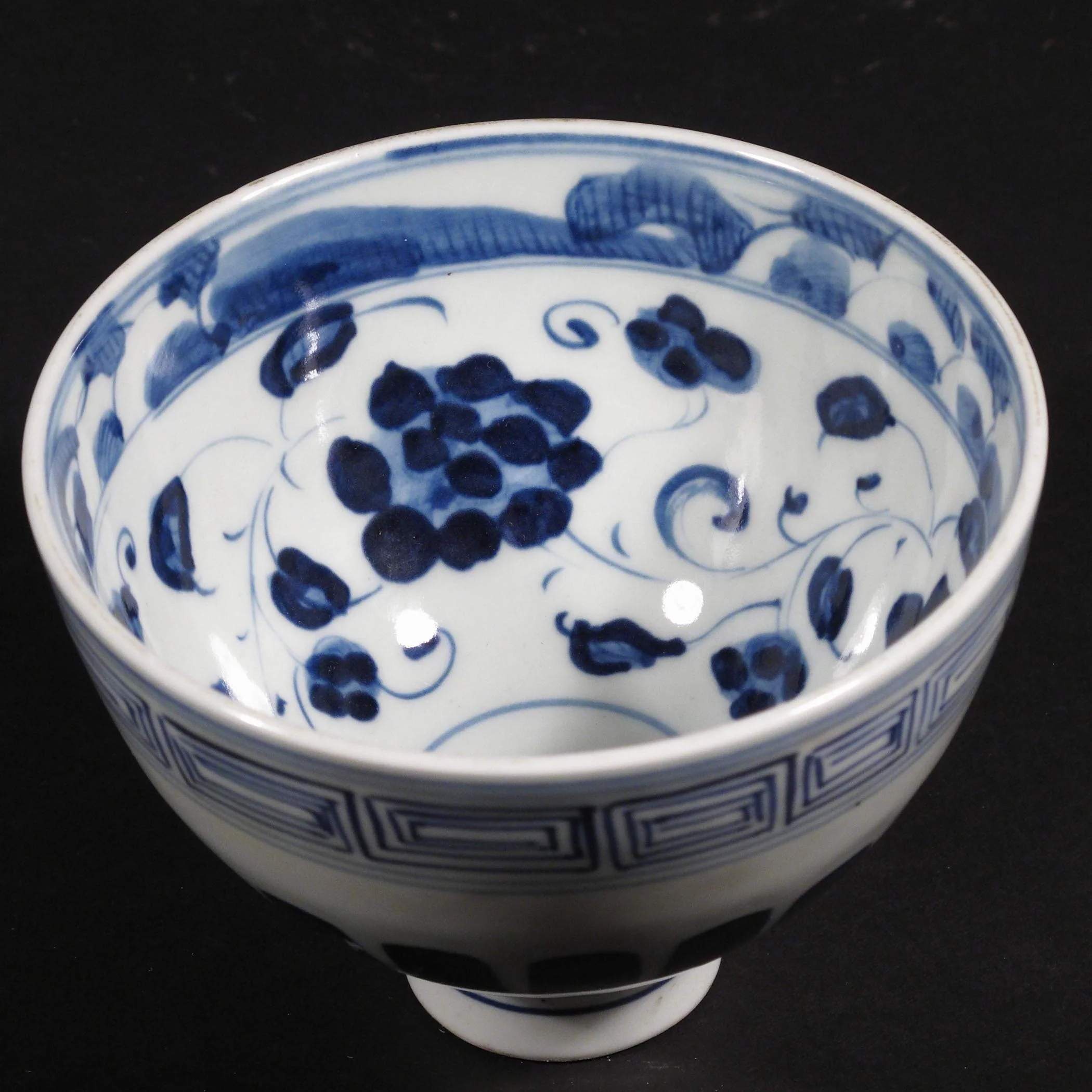 Blue & White Porcelain Rice Bowl - Image 2
