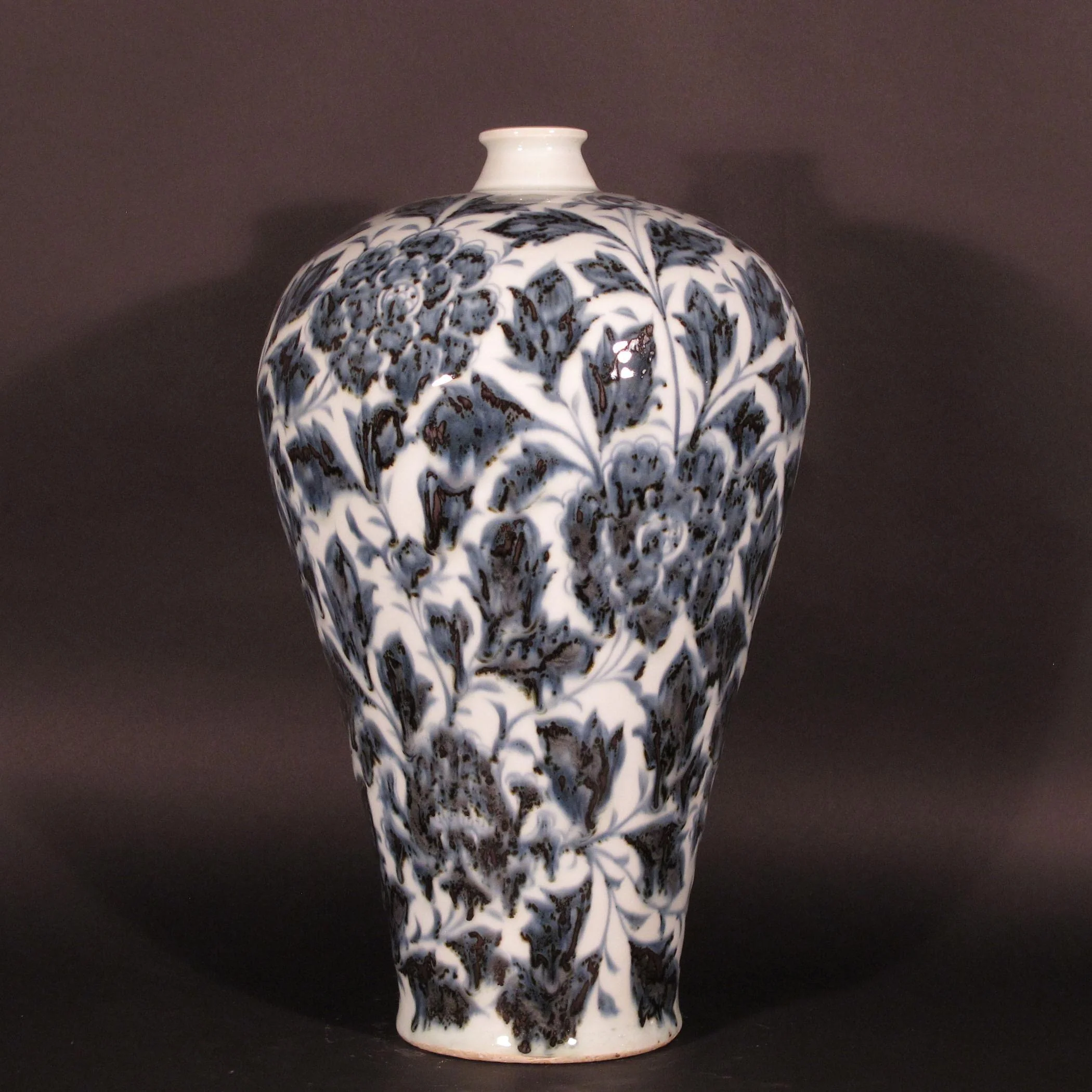 Hand painted Blue & White Meiping Vase - Image 2