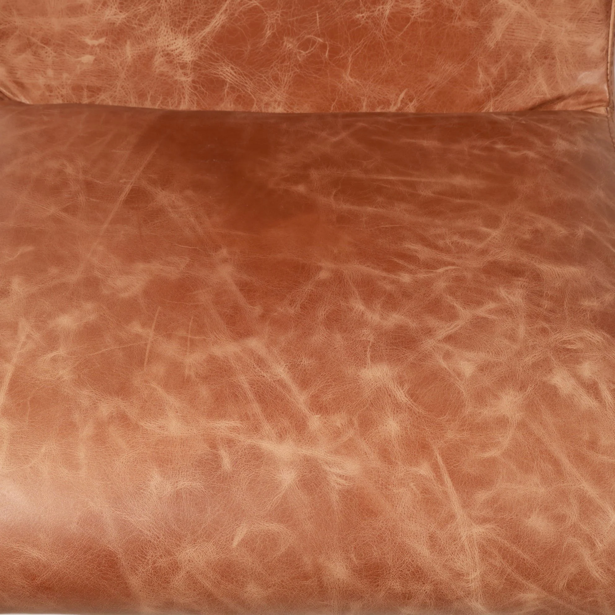 Retro Dining Chair With Tan Leather Seat - Image 3