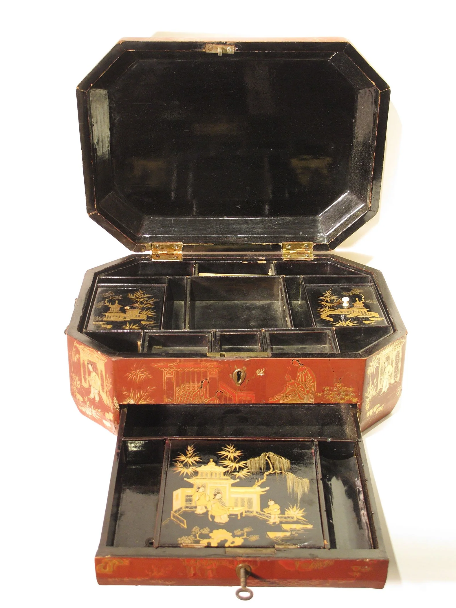 Chinese Export Red Lacquer Box - 19thC - Image 4