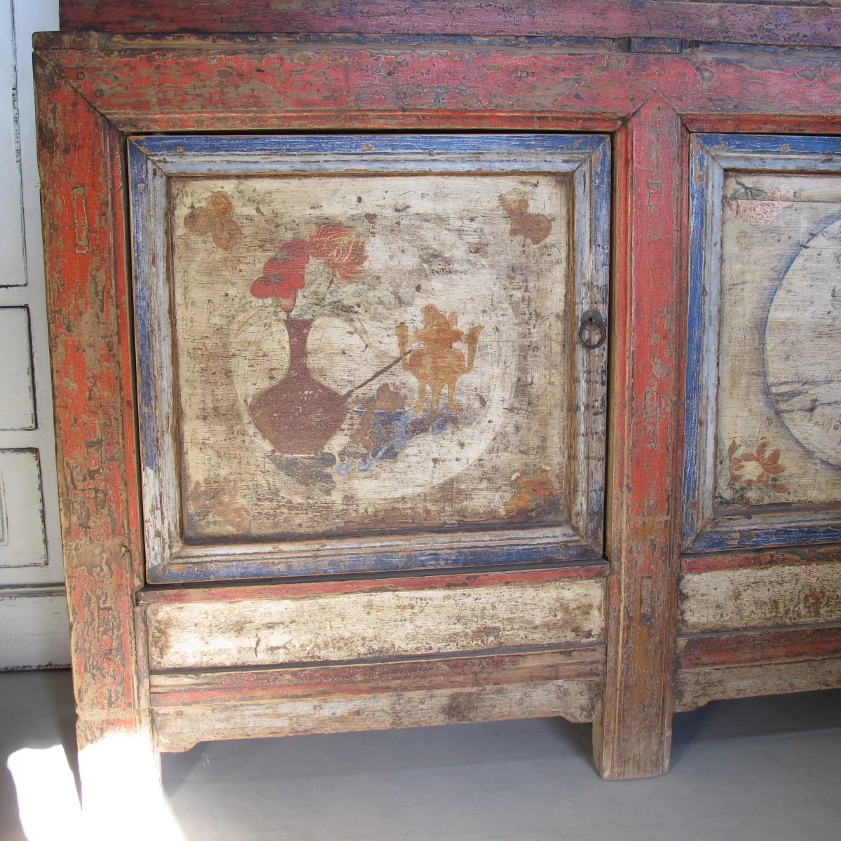 Painted Tibetan Cabinet from 19th century Qinghai - Image 4
