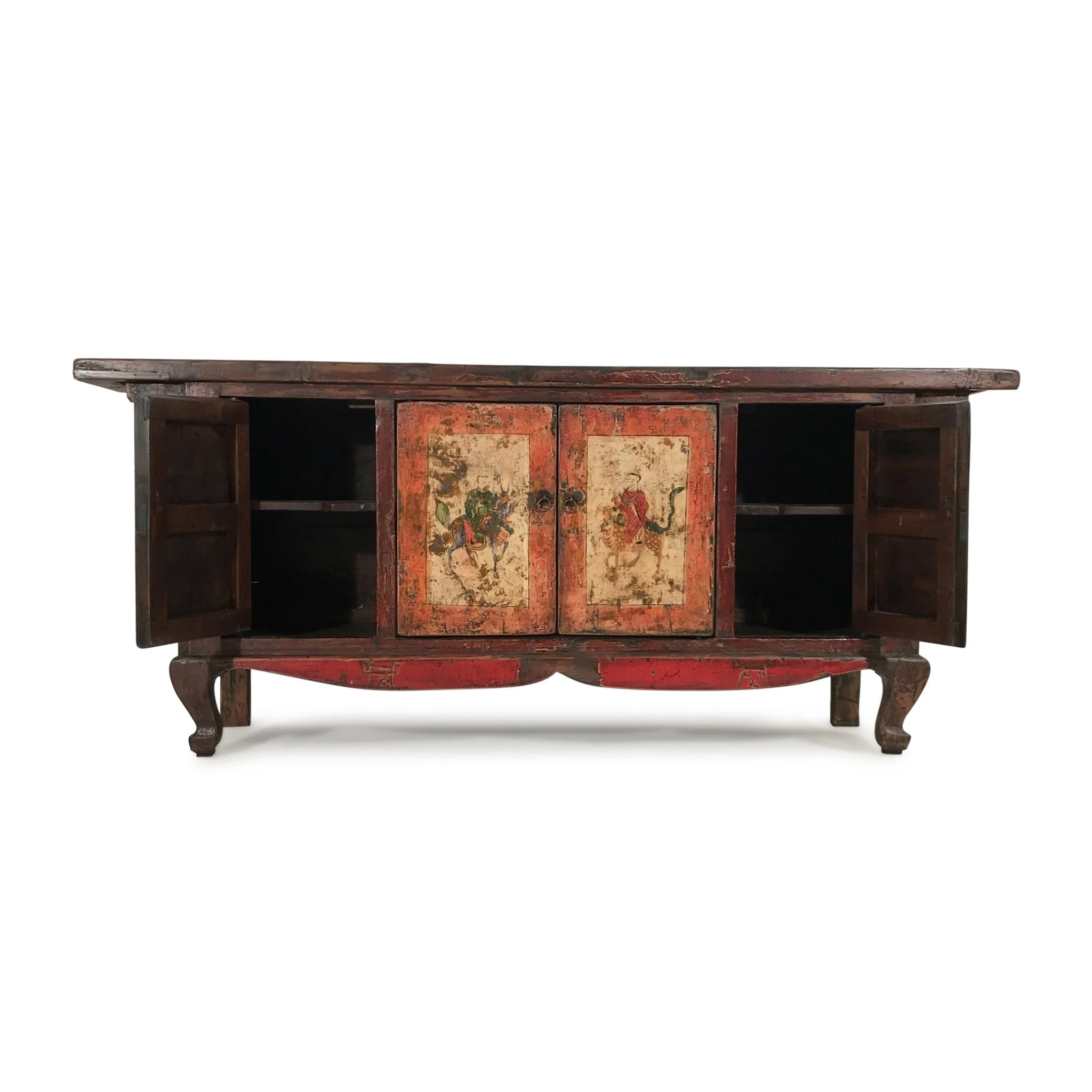 Unusual Painted Sideboard From Mongolia - 19Thc - Image 2
