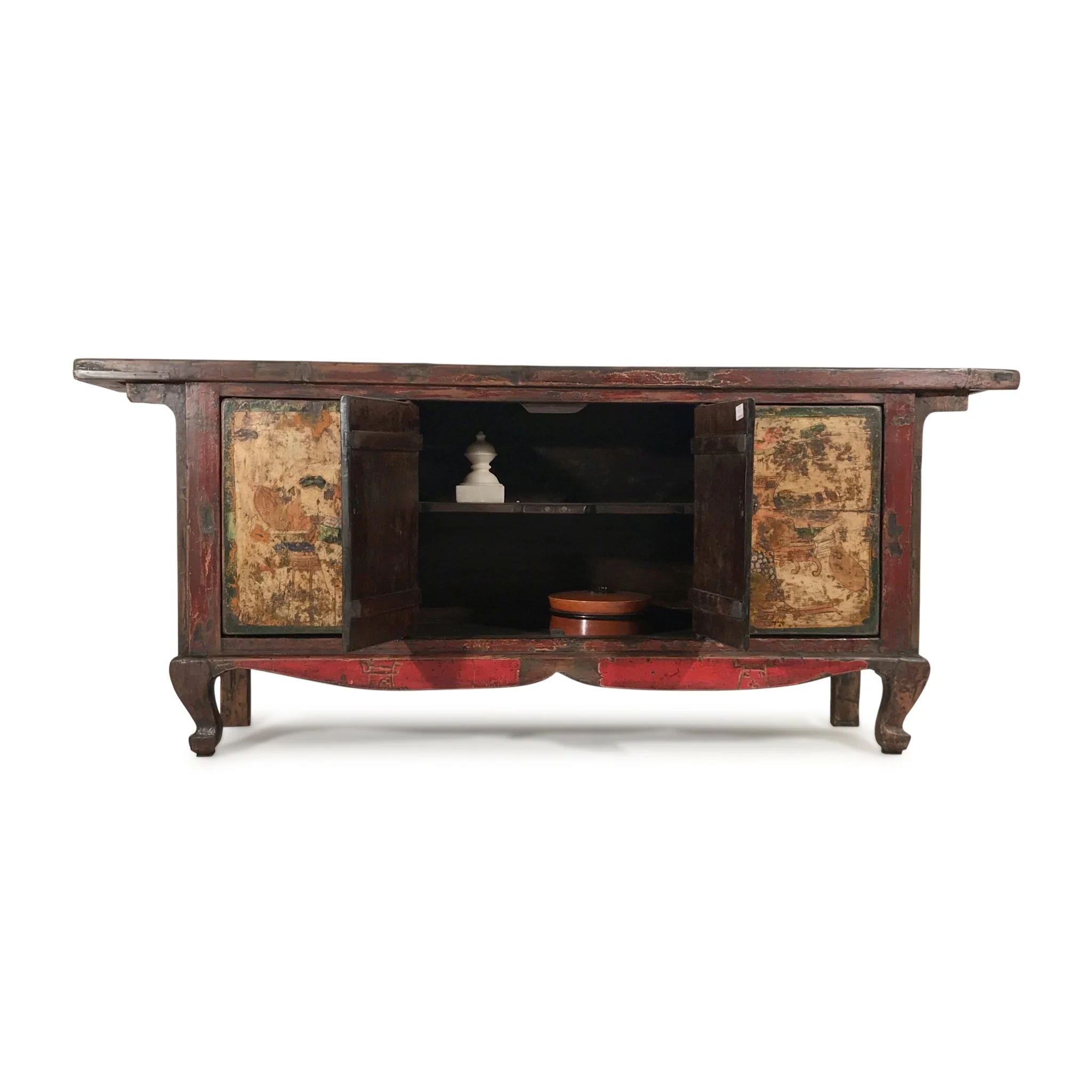 Unusual Painted Sideboard From Mongolia - 19Thc - Image 3