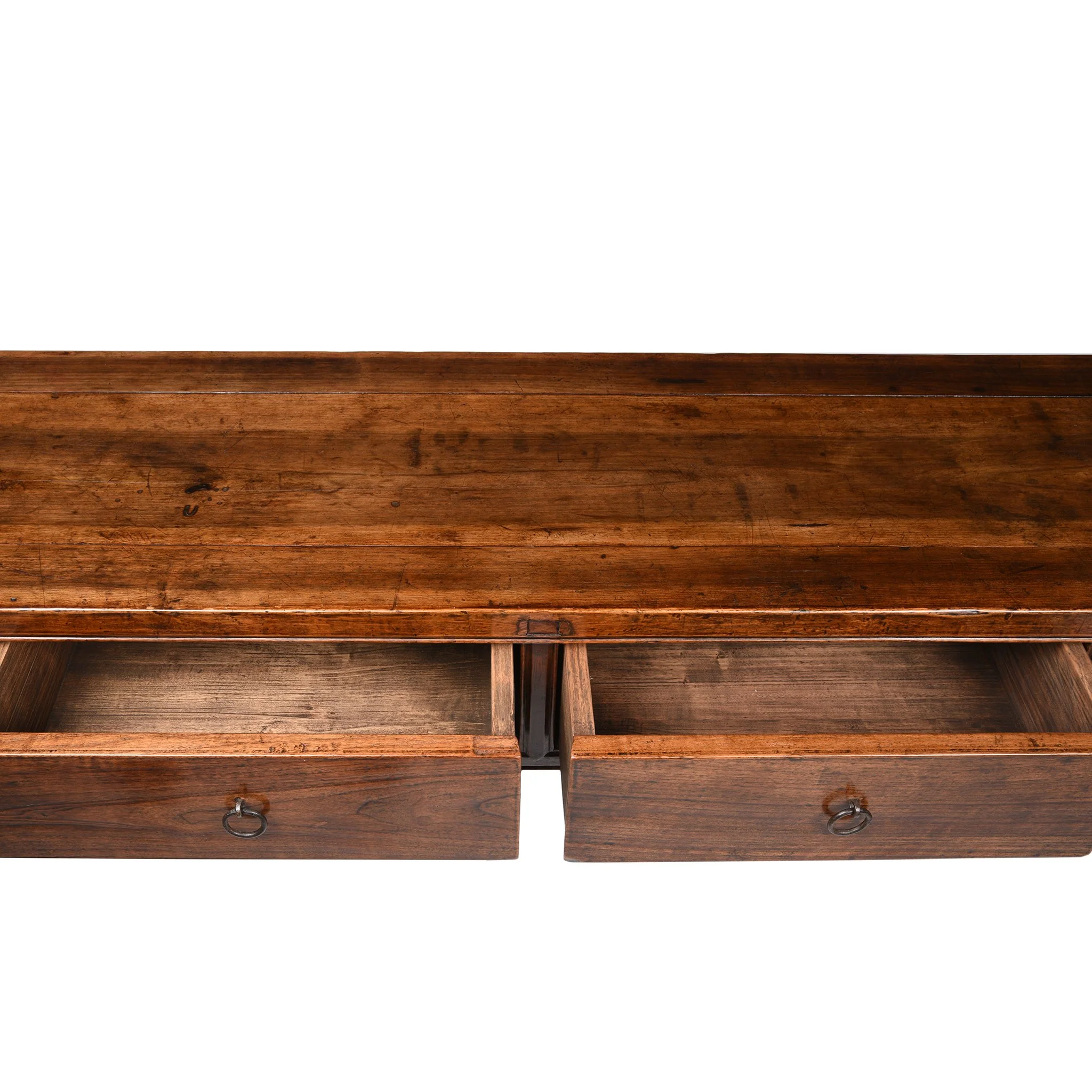 Chinese 4 Drawer Walnut Altar Table From Shanxi - 19thC - Image 3