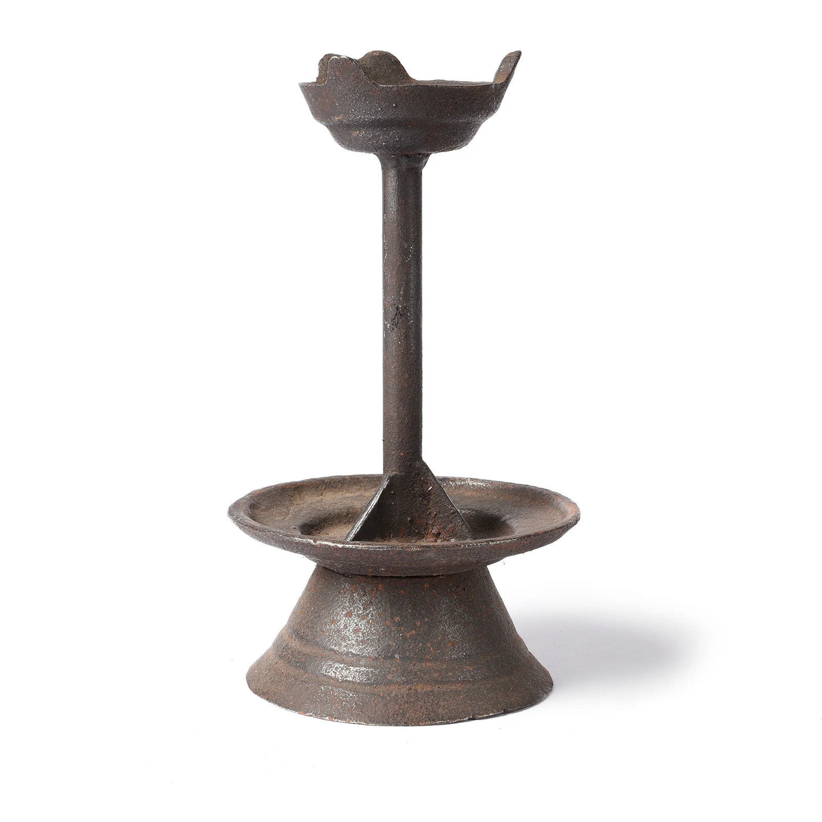 Old Iron Candlestick - Ca 1920