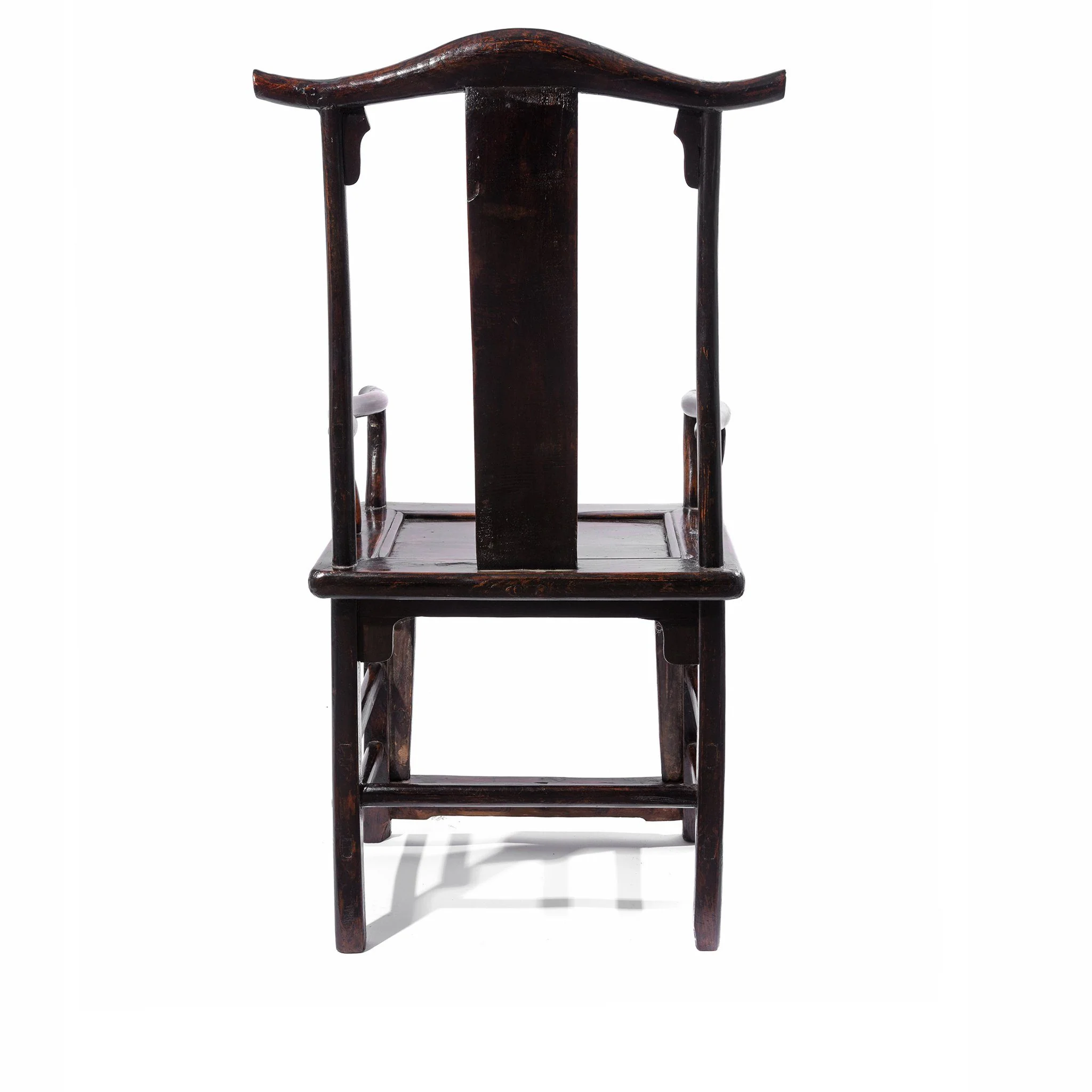 Elm Chinese Officials Hat Chair - 19thC - Image 6
