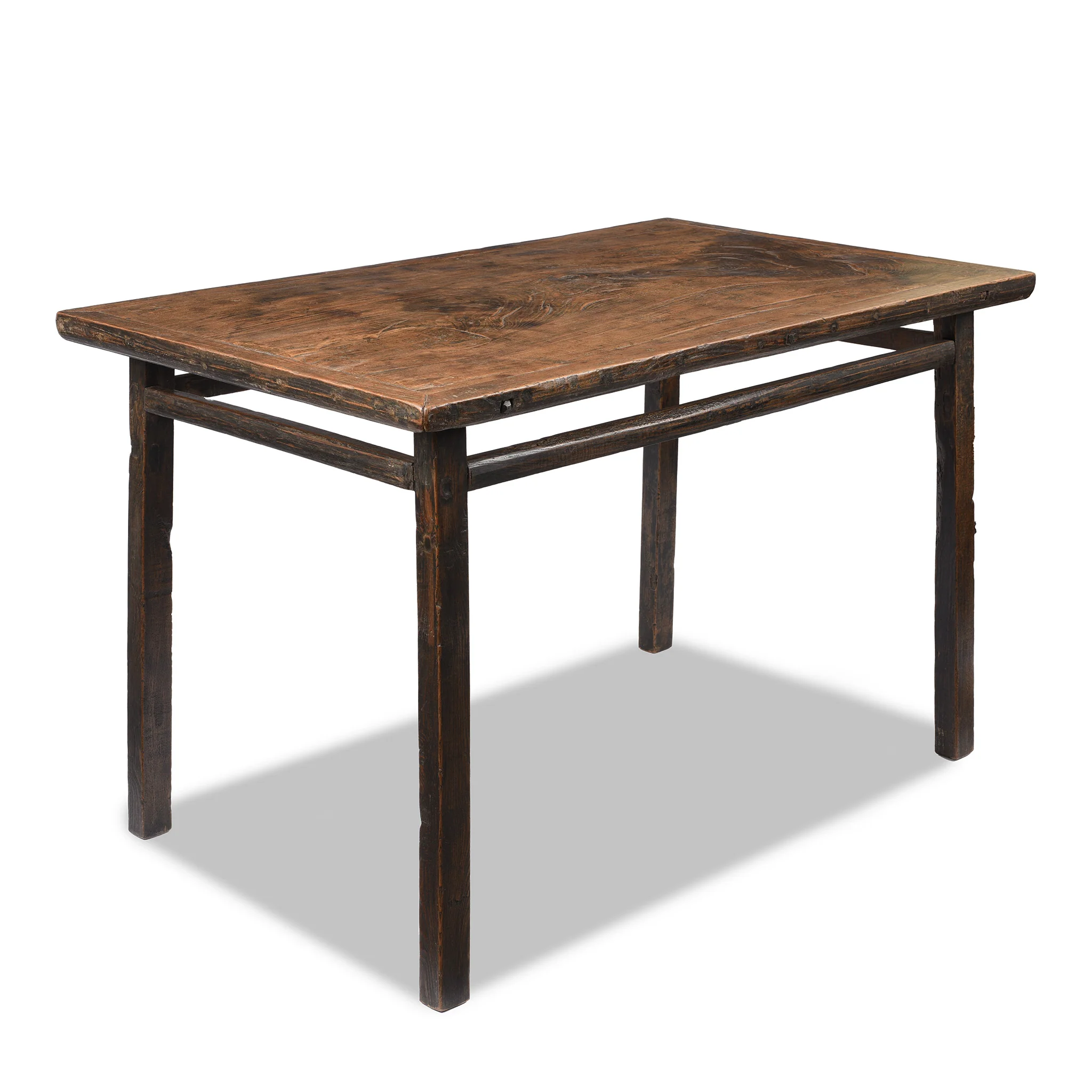 Antique Elm Kitchen Table - 19th Century - Image 2