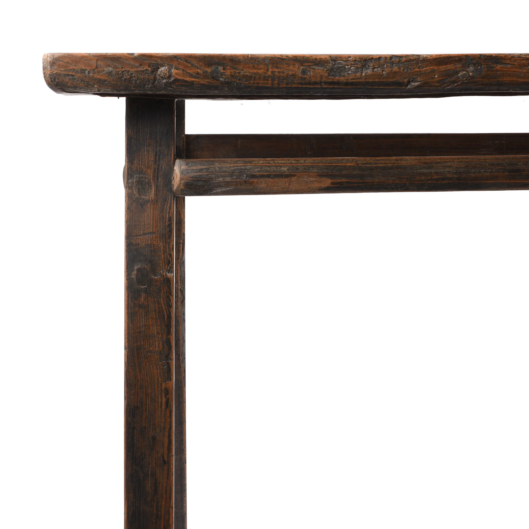 Antique Elm Kitchen Table - 19th Century - Image 5