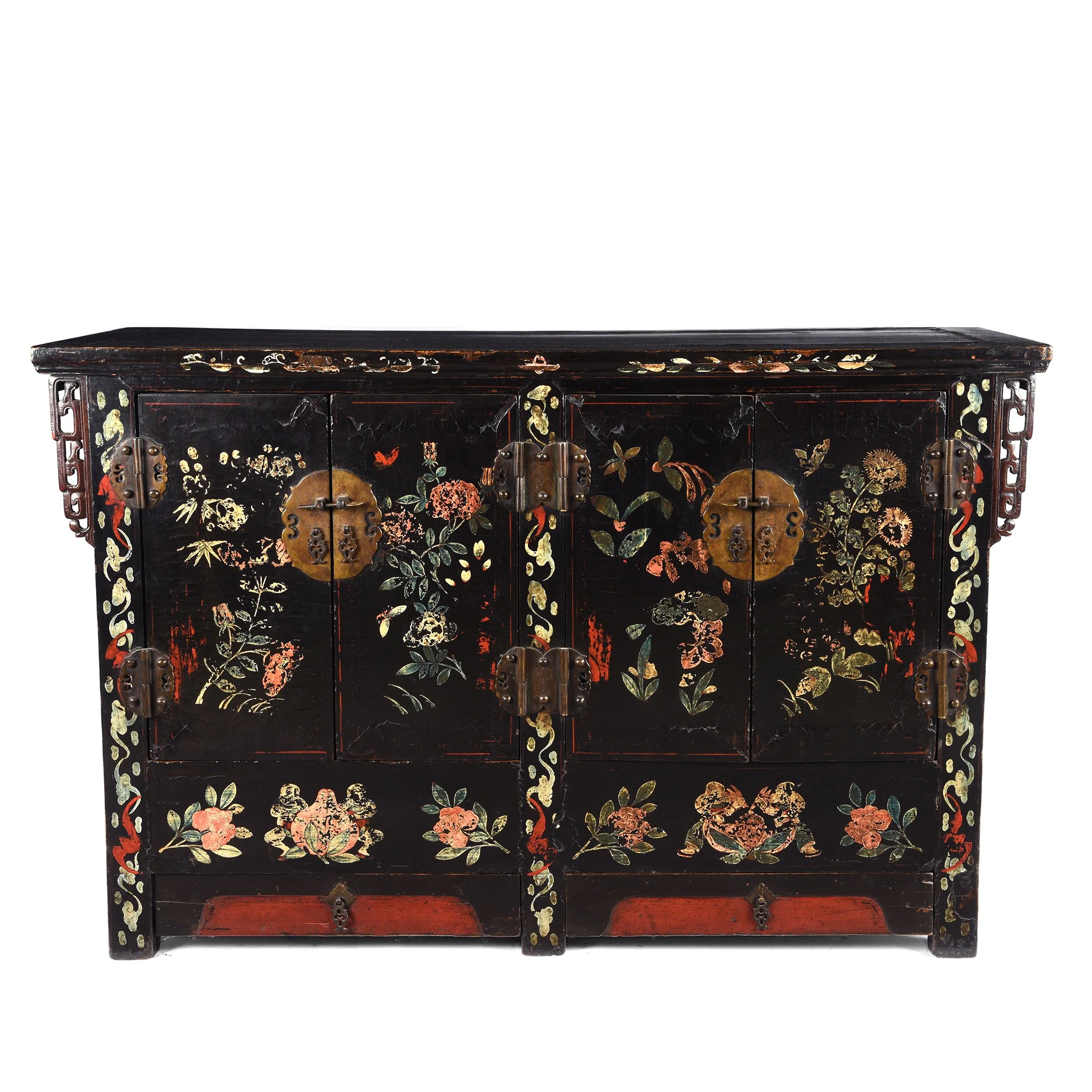 Chinese Black Lacquer Sideboard - 18th Century