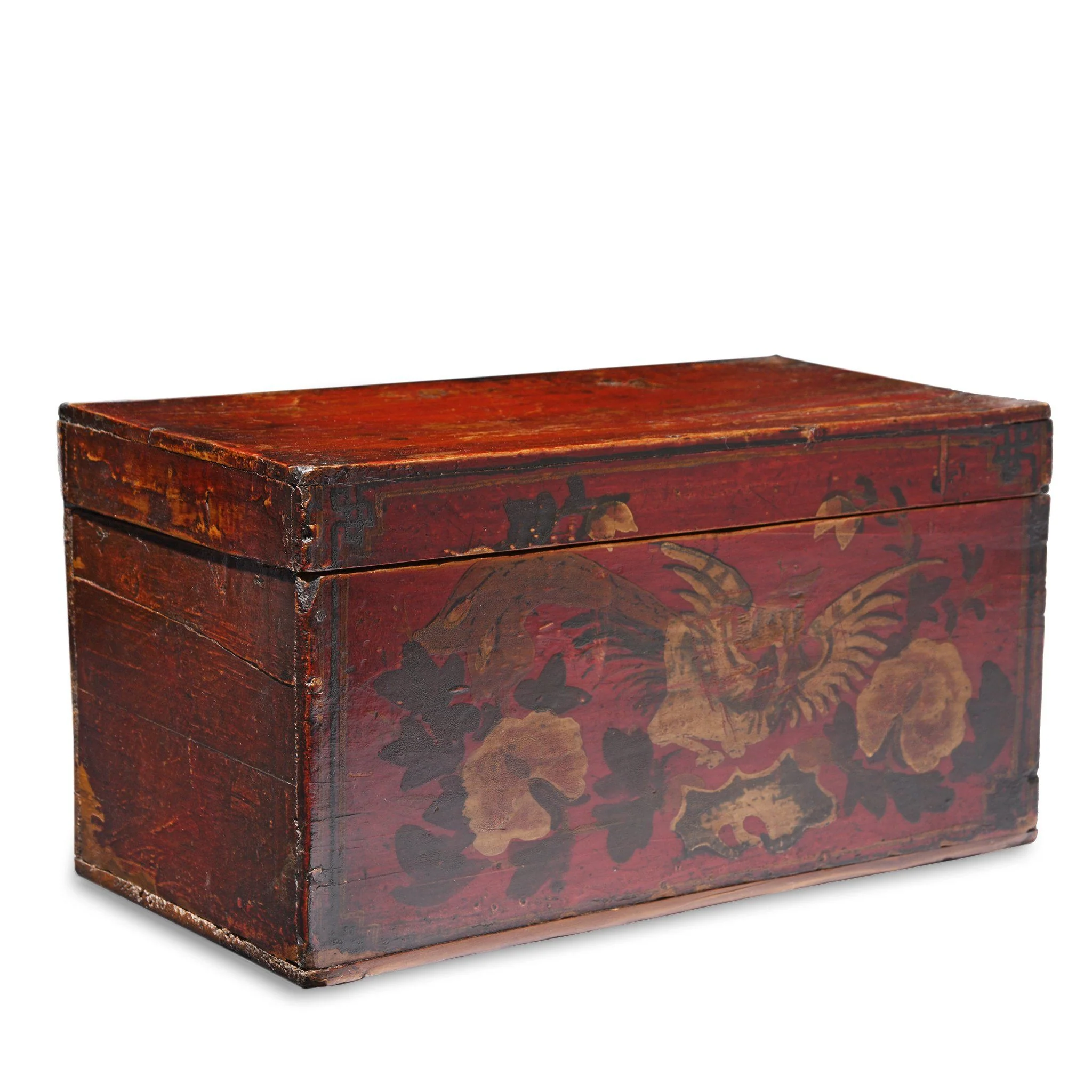 Painted Storage Box From Mongolia - Early 20thC - Image 2
