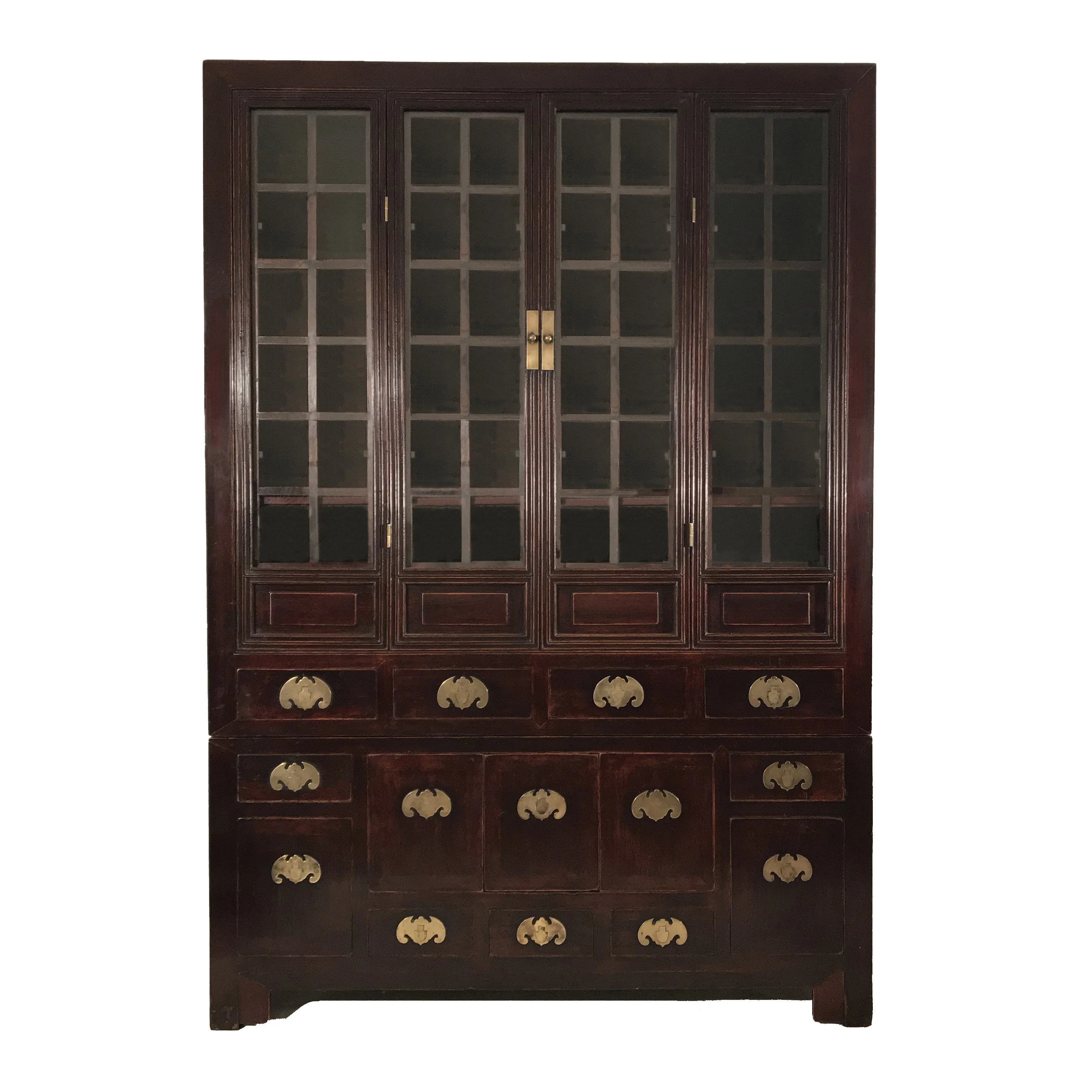 Glazed Tianjin Display Cabinet From China - 19thC