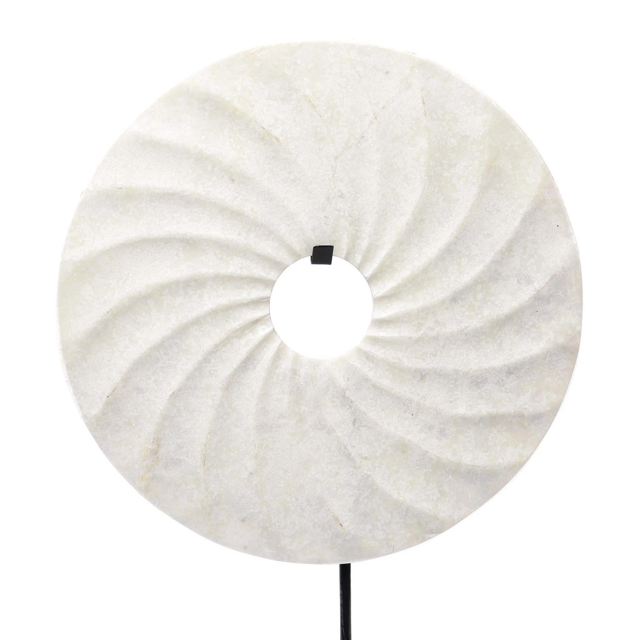 Polished Marble Bi on Iron Stand - Image 2