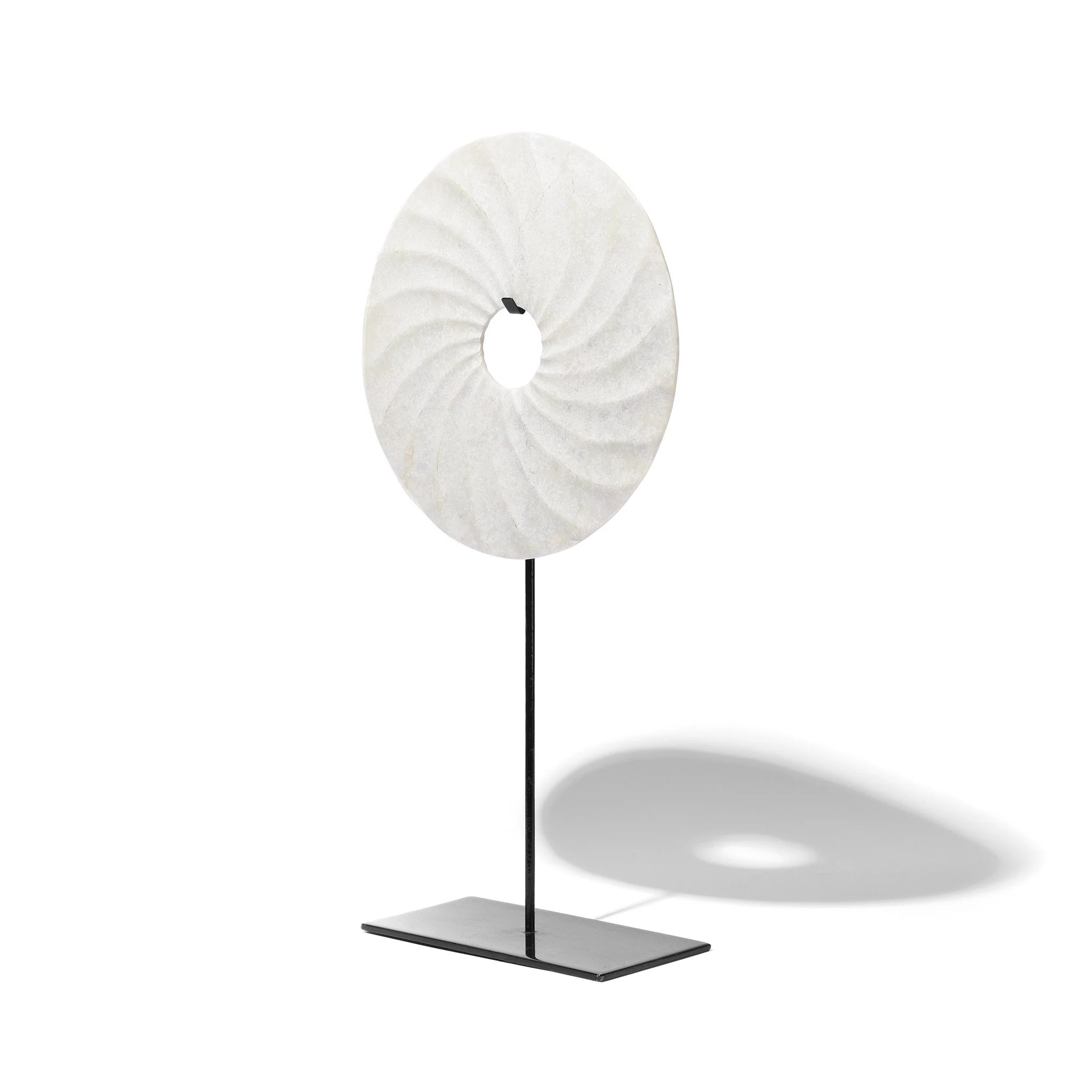 Polished Marble Bi on Iron Stand - Image 3