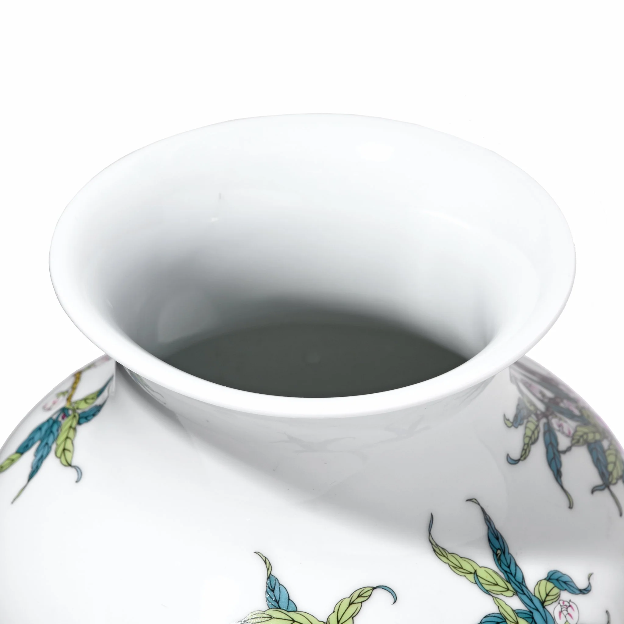 Porcelain Rouleau Vase - Five Peach Design - Image 3