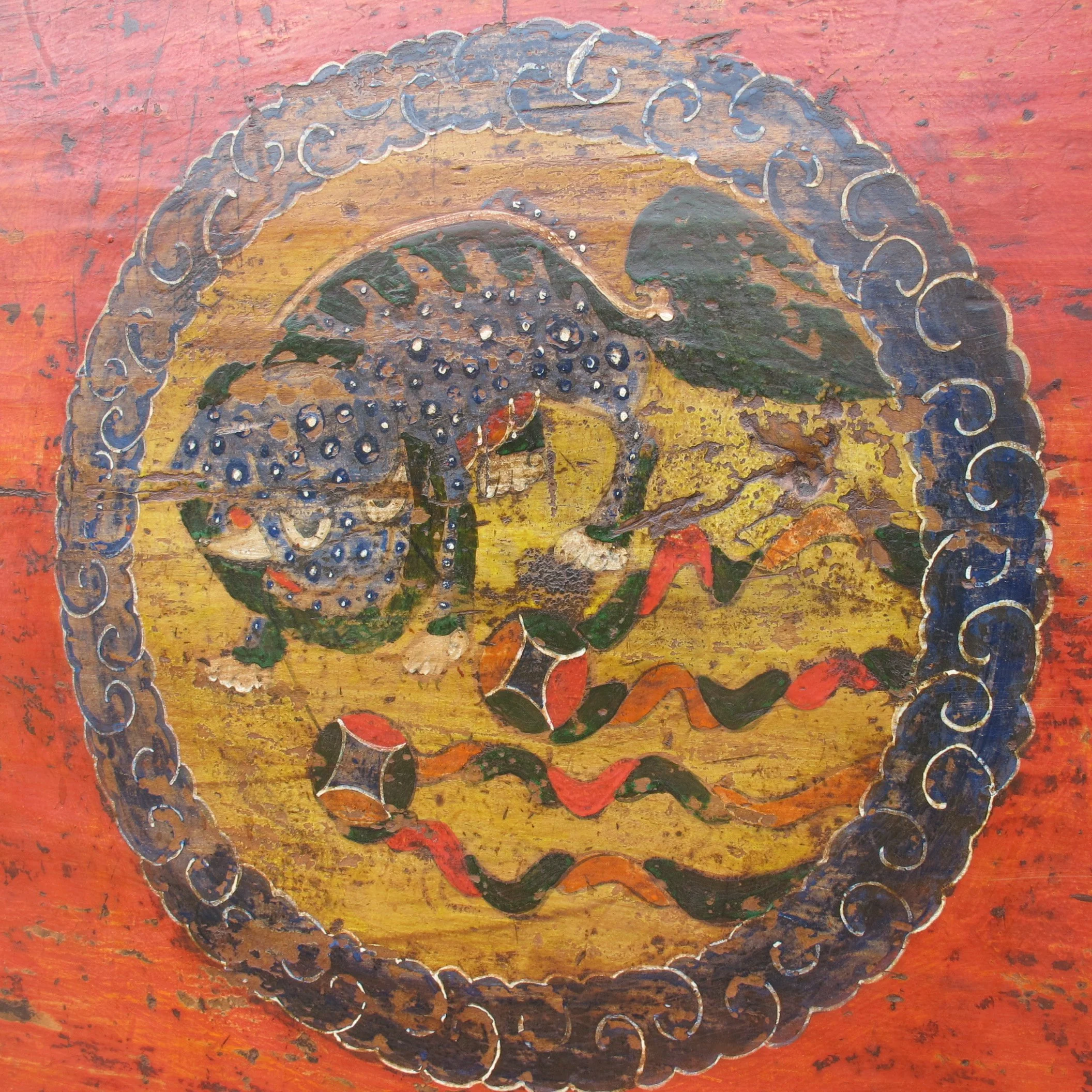 Original Painted Tibetan Storage Chest - 19thC - Image 2